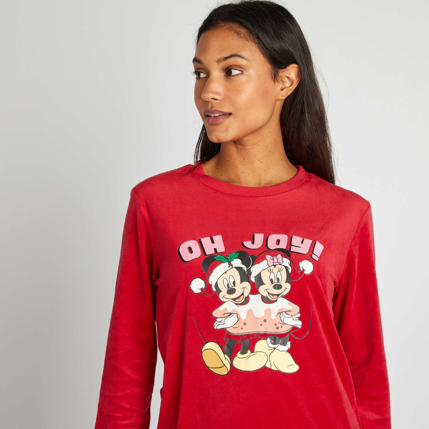 Conjunto de pijama de Navidad 'Mickey' y 'Minnie' ROJO