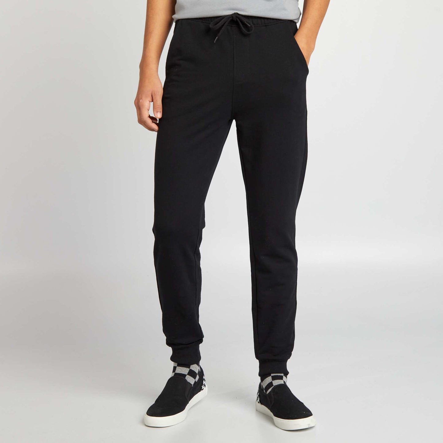 Pantalón de jogging liso negro