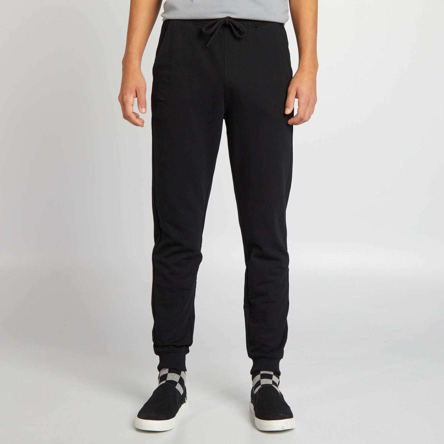 Pantalón de jogging liso negro