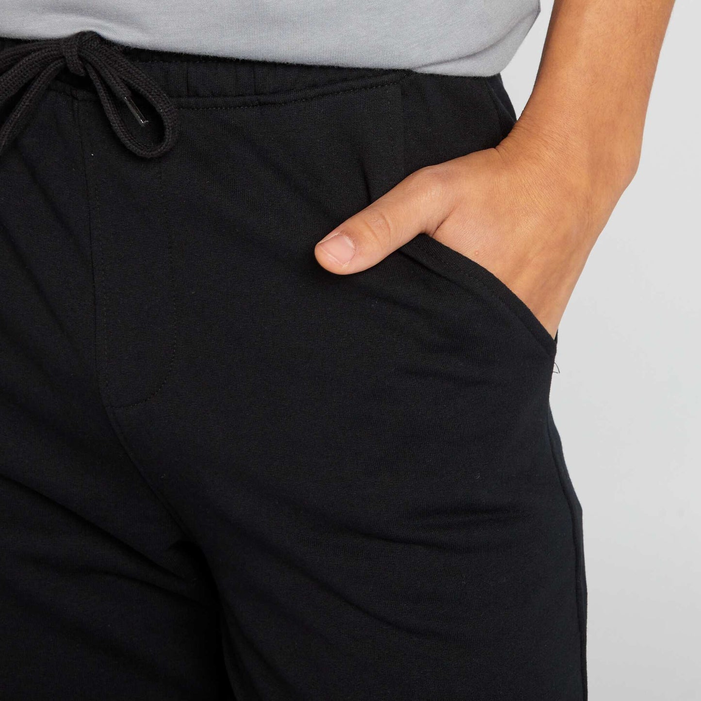 Pantalón de jogging liso negro