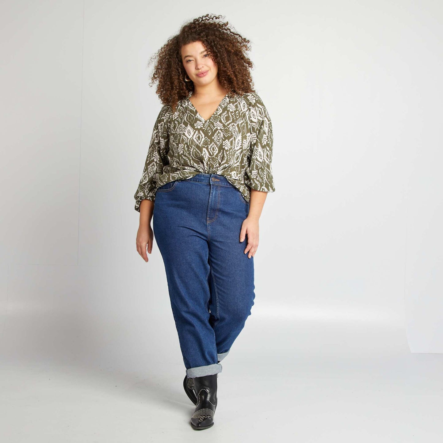 Blusa vaporosa KAKI