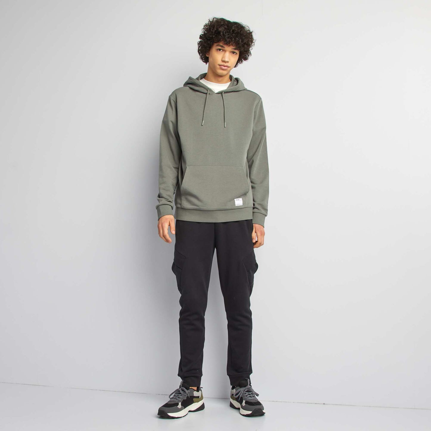 Pantalón de chándal multibolsillos NEGRO
