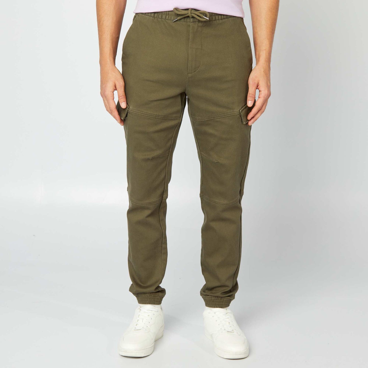 Pantalón multibolsillos liso KAKI