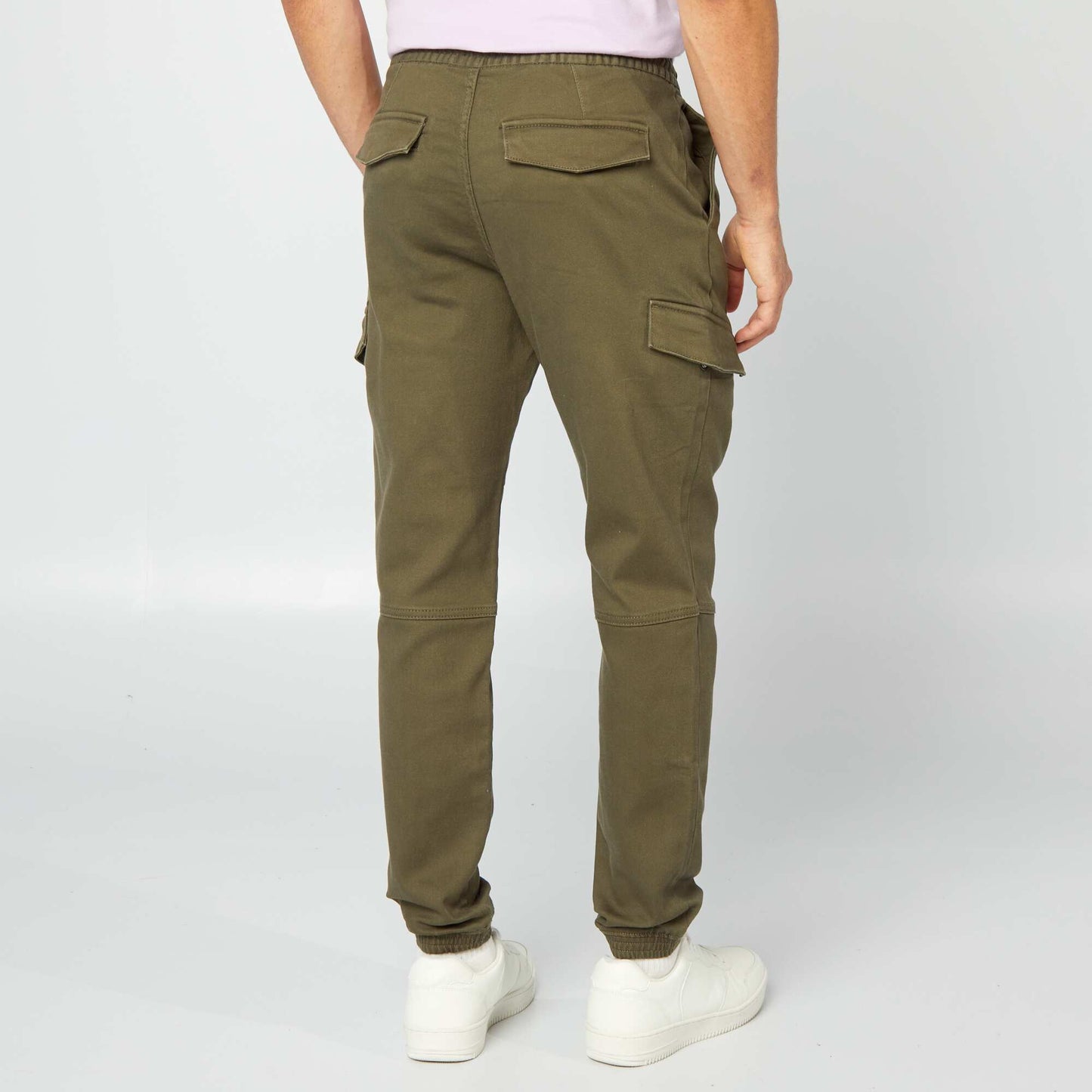 Pantalón multibolsillos liso KAKI