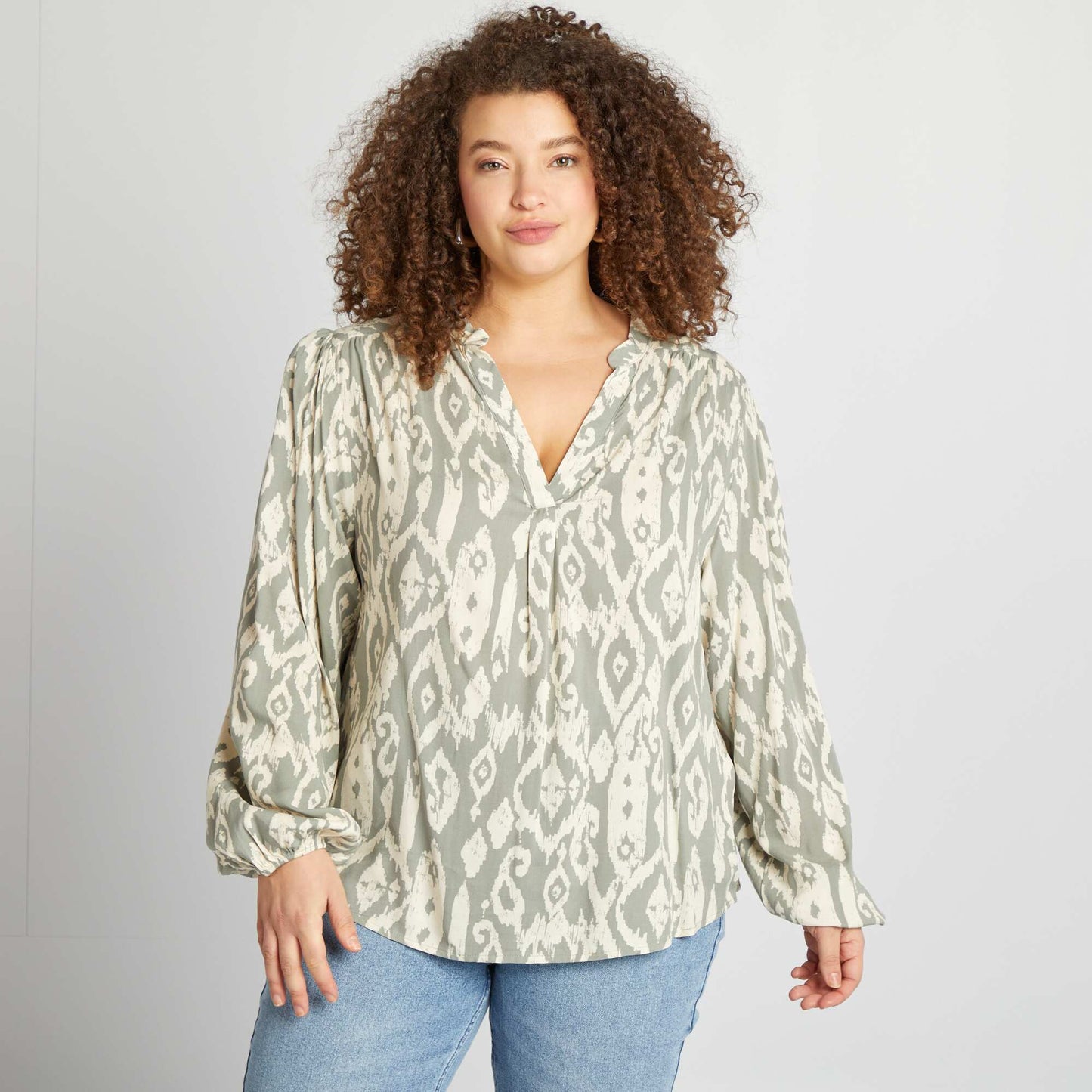Blusa estampada VERDE