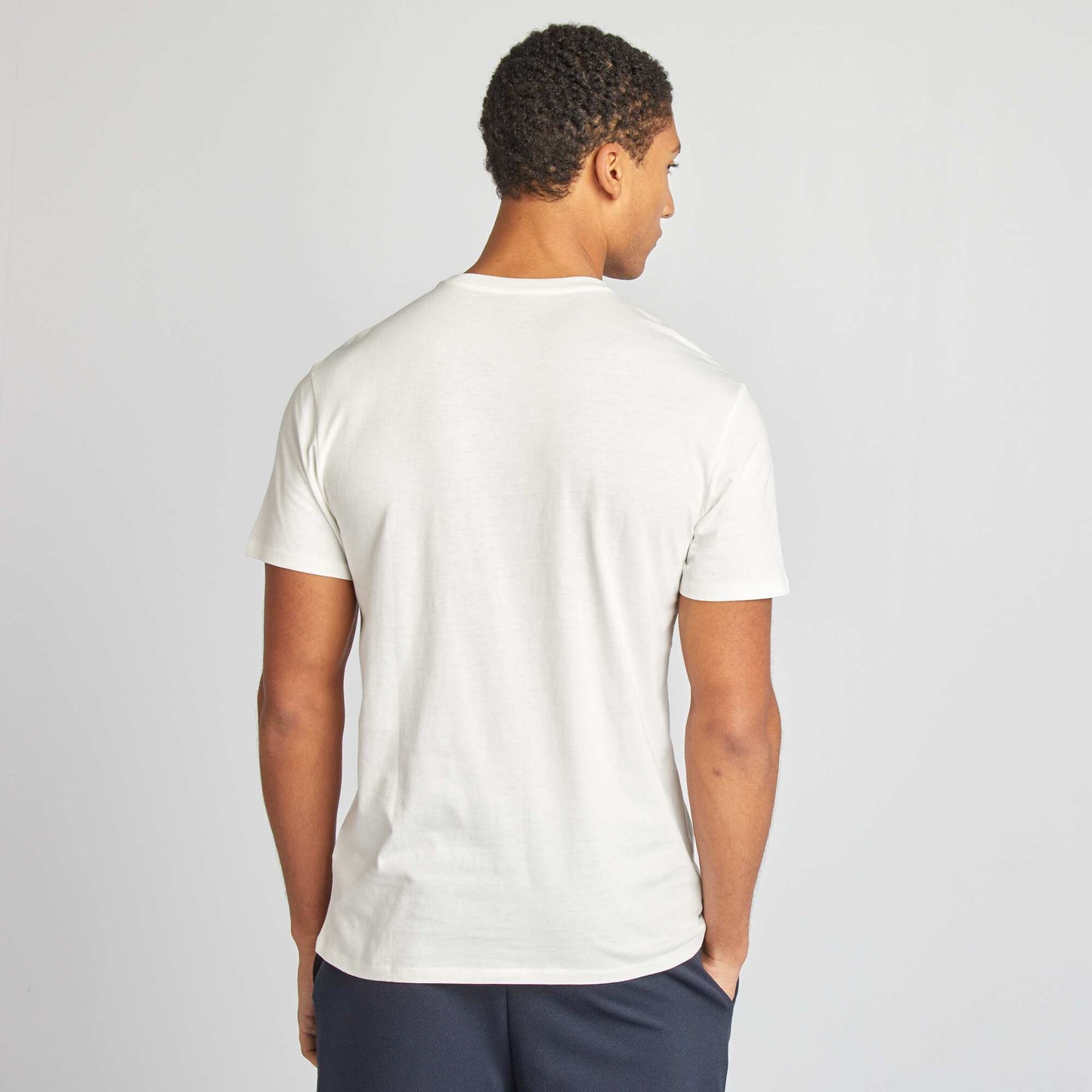 Camiseta estampada de manga corta BLANCO