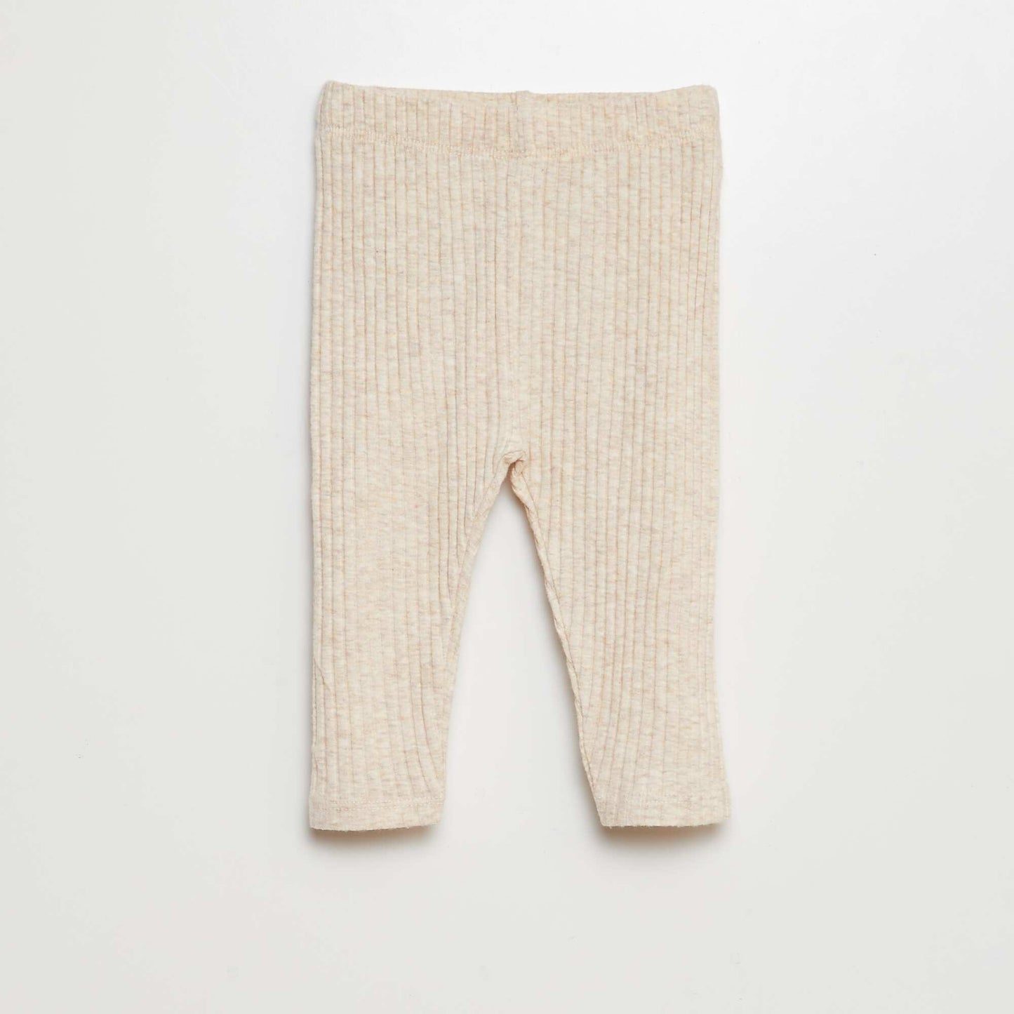 Conjunto de buzo de chándal + legging de canalé - 2 piezas BEIGE