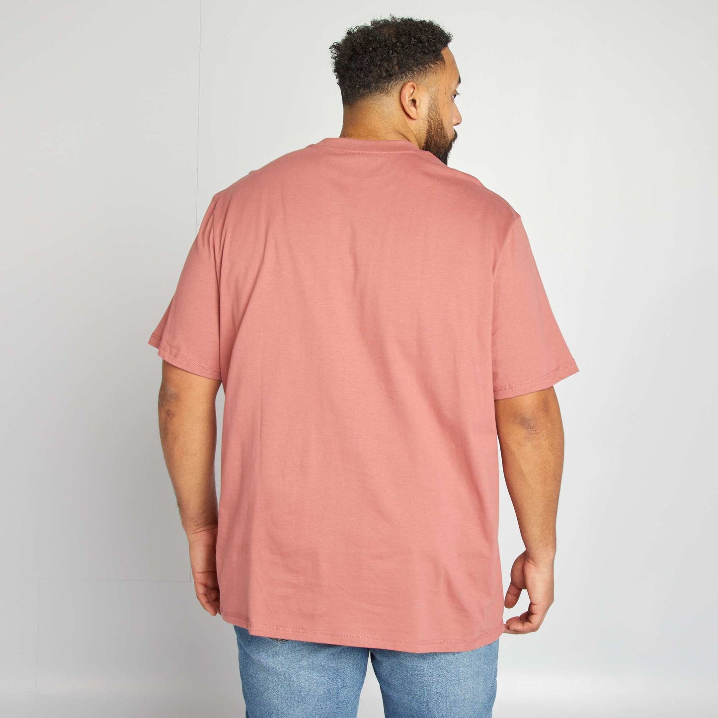 Camiseta de manga corta con bolsillo en el pecho ROSA