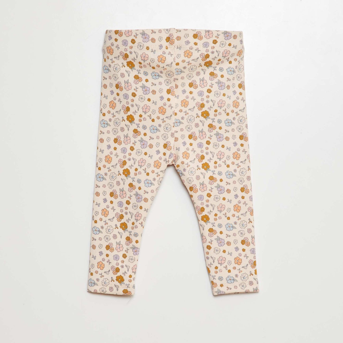 Legging de canalé con botones ROSA