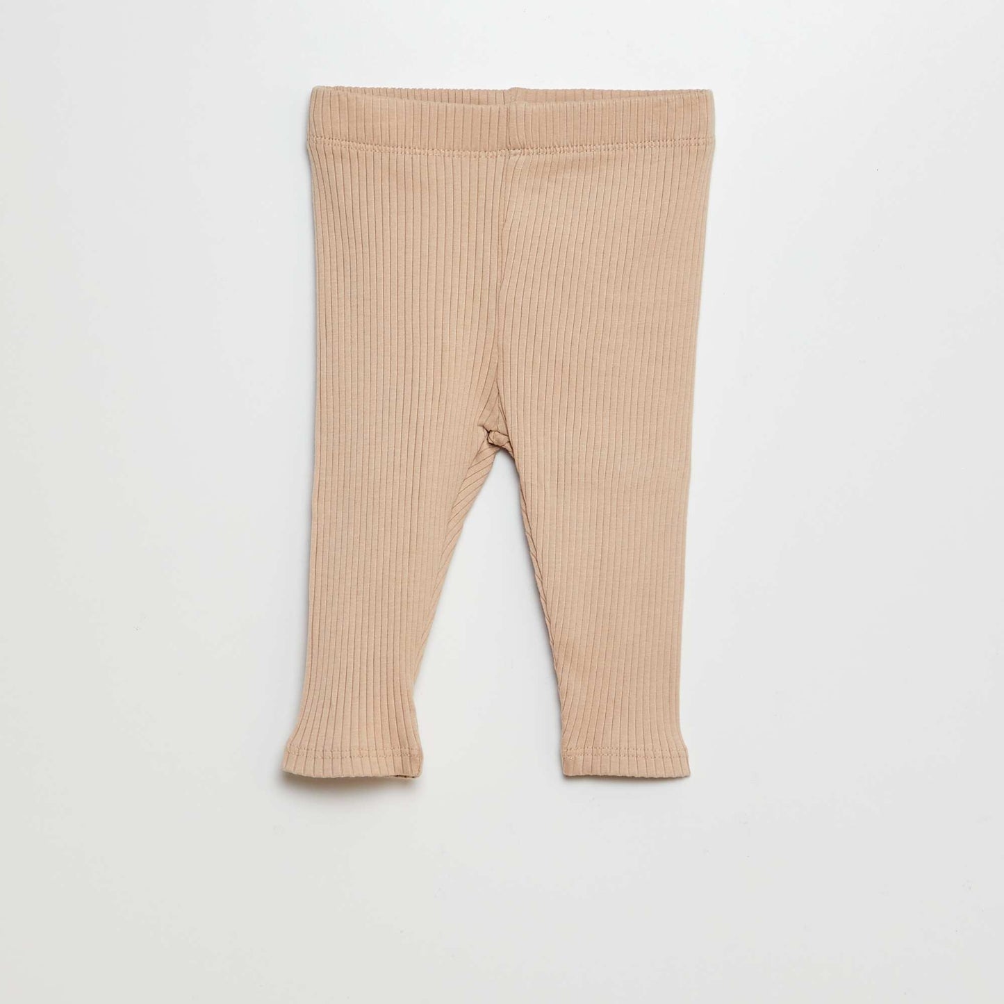 Pack de 2 leggings de canalé BEIGE