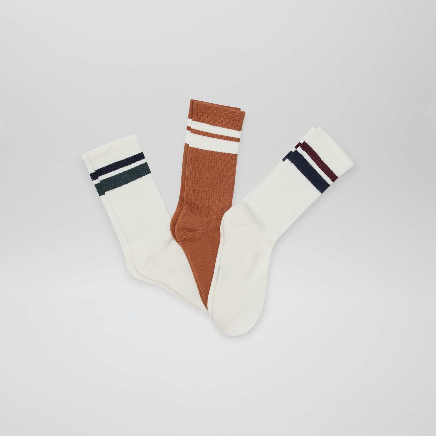Medias largos de punto - Pack de 3 MARRON