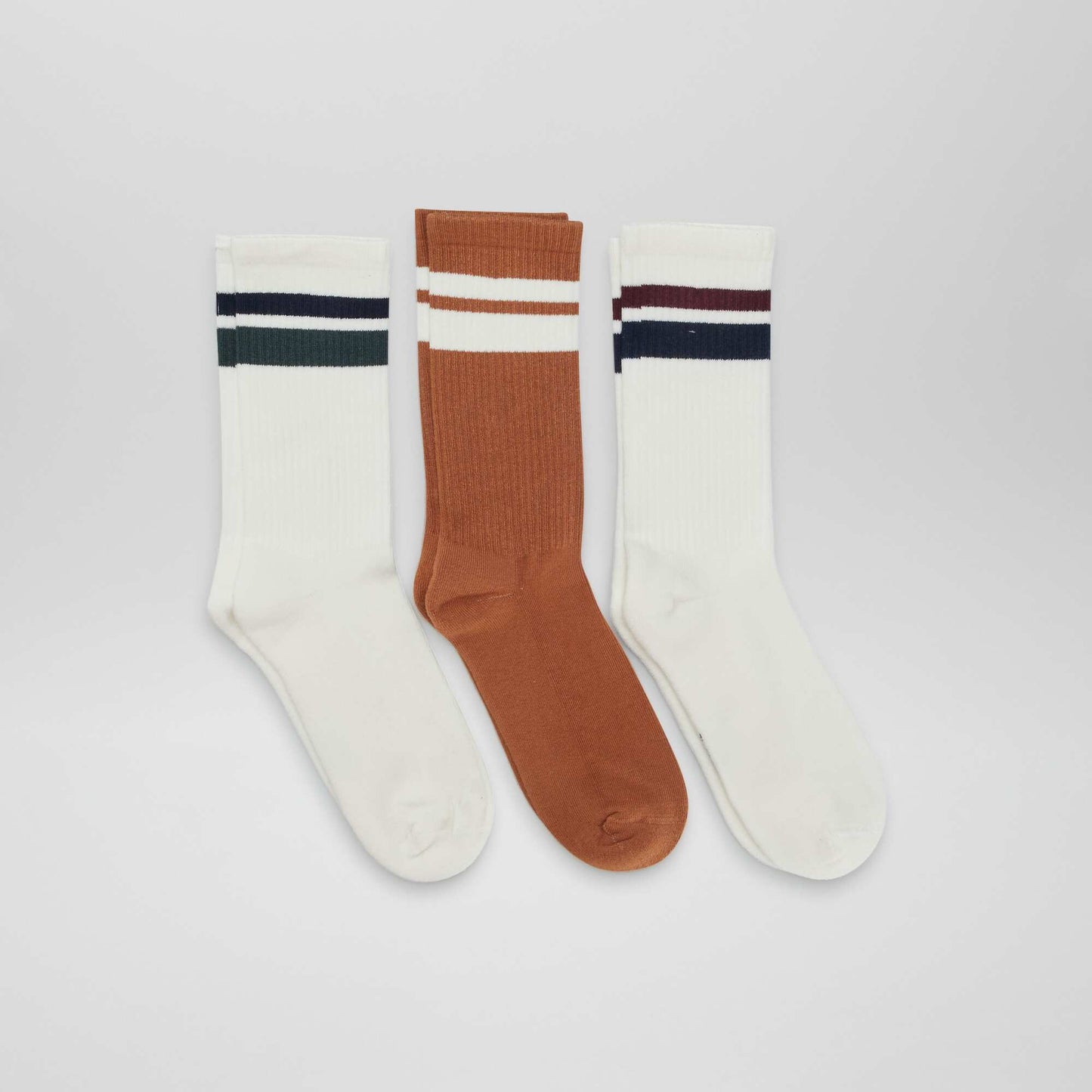 Medias largos de punto - Pack de 3 MARRON