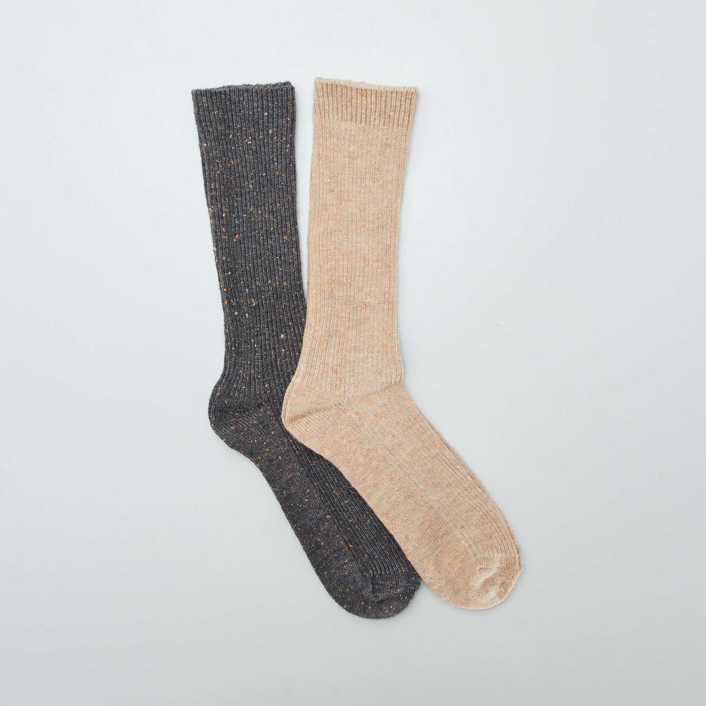 Pack de 2 pares de medias moteados GRIS