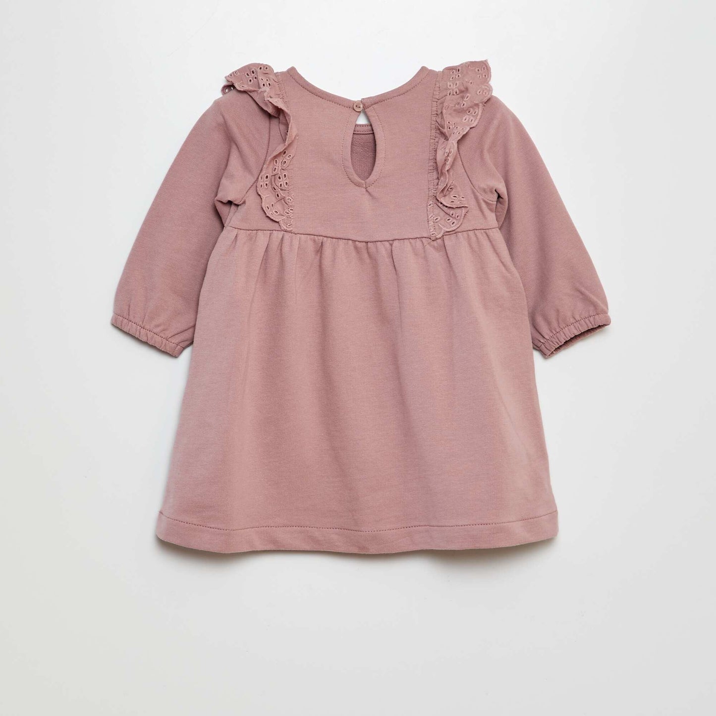 Vestido con volantes de bordado inglés ROSA