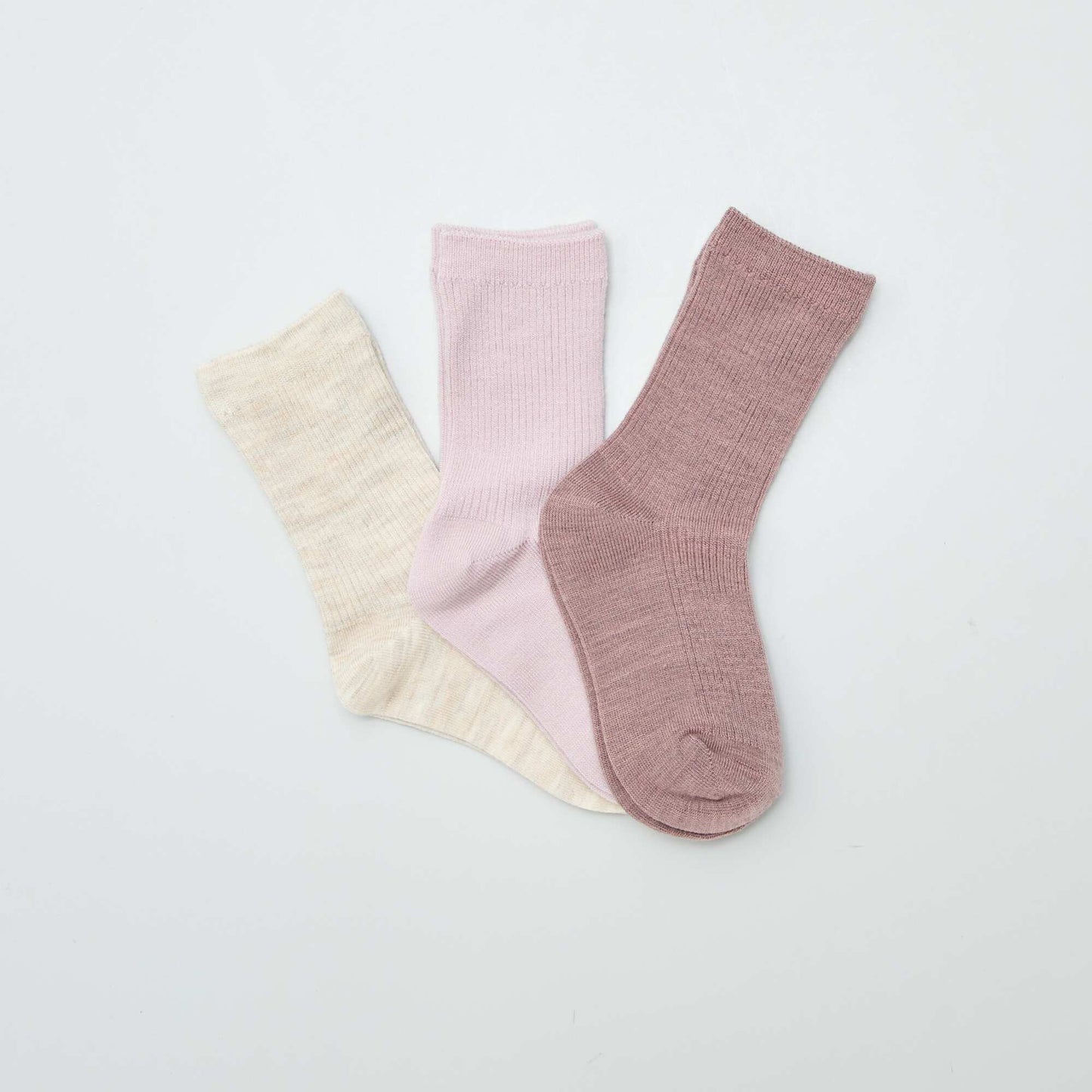 Pack de 3 pares de medias cálidos BEIGE