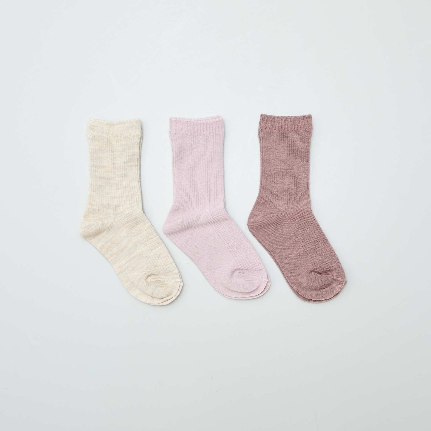 Pack de 3 pares de medias cálidos BEIGE
