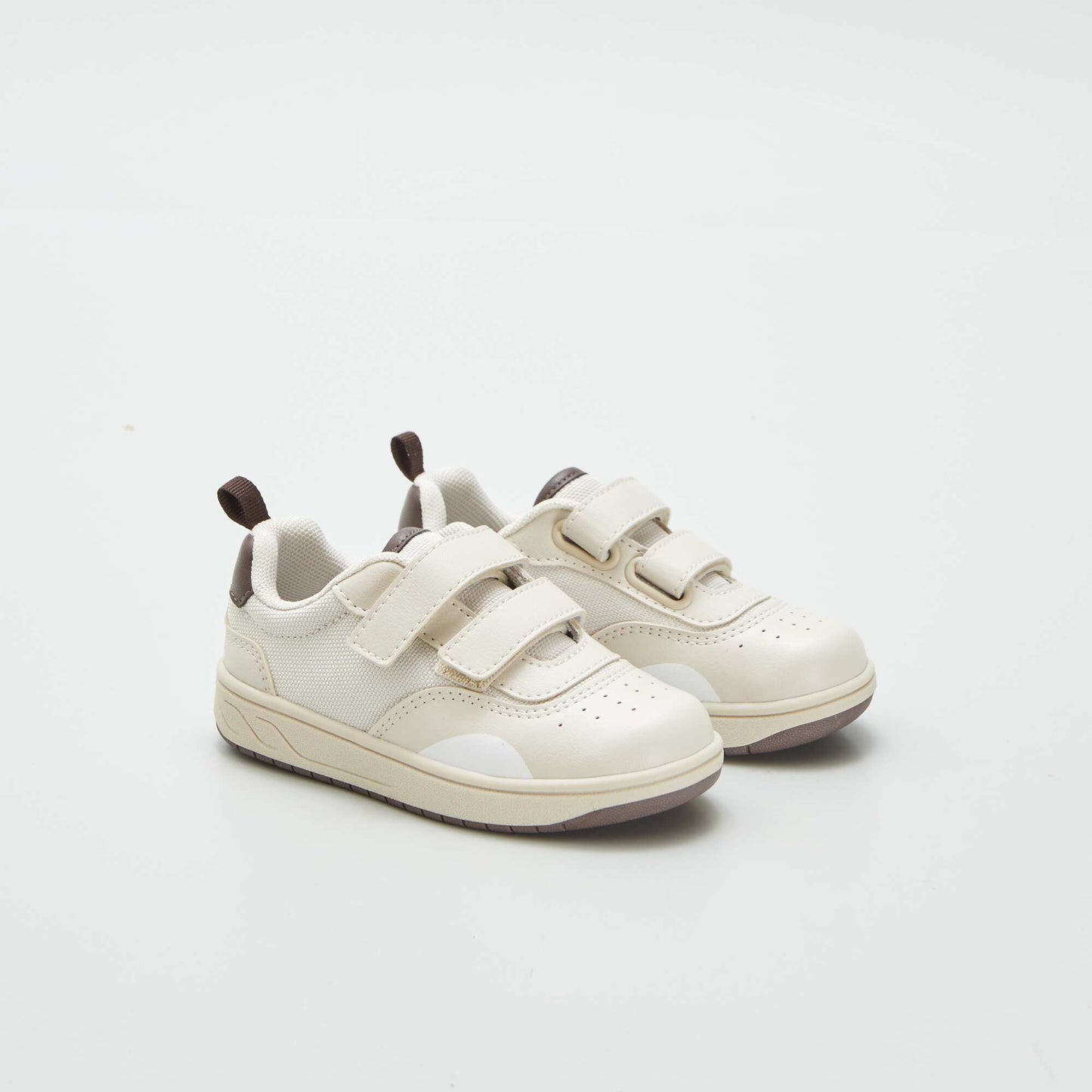 Zapatillas deportivas bajas con velcros BEIGE