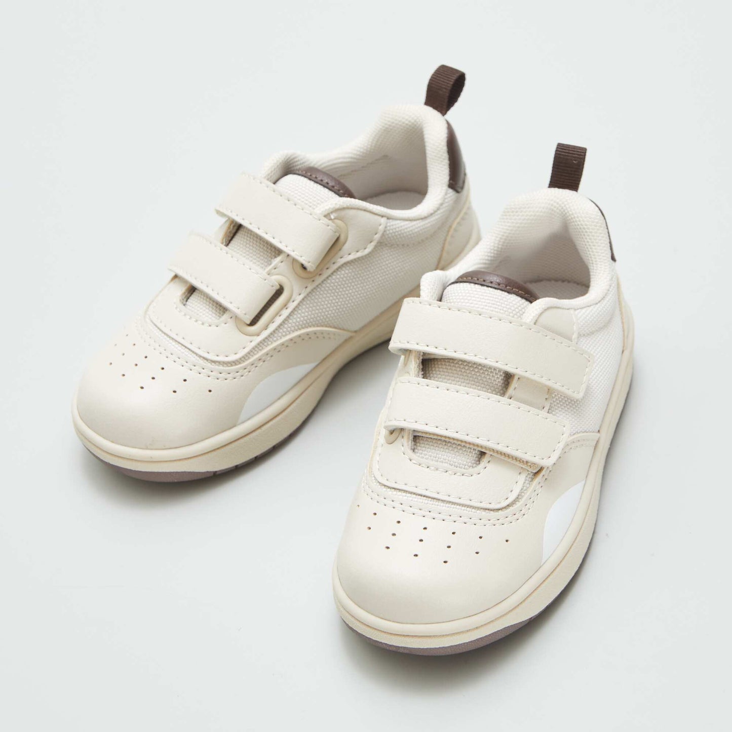 Zapatillas deportivas bajas con velcros BEIGE