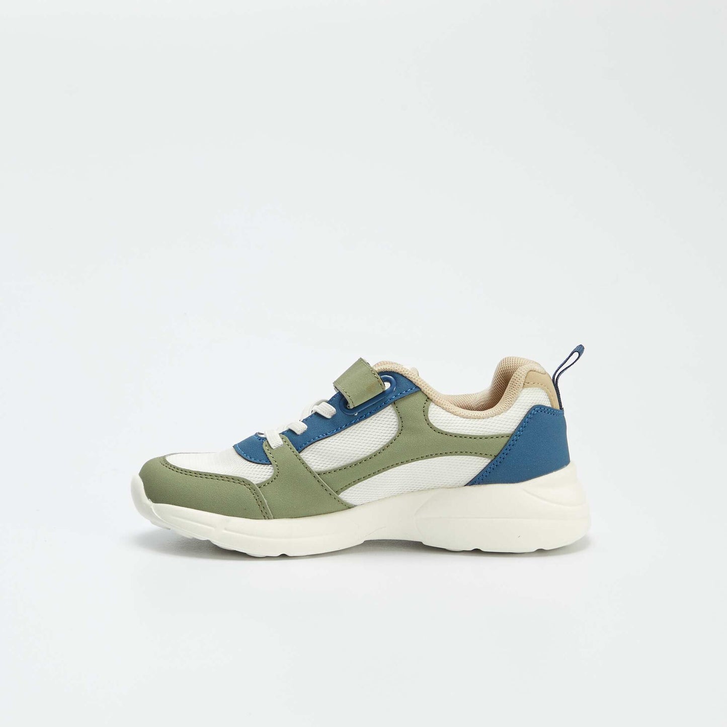 Zapatillas con velcro y cordones KAKI