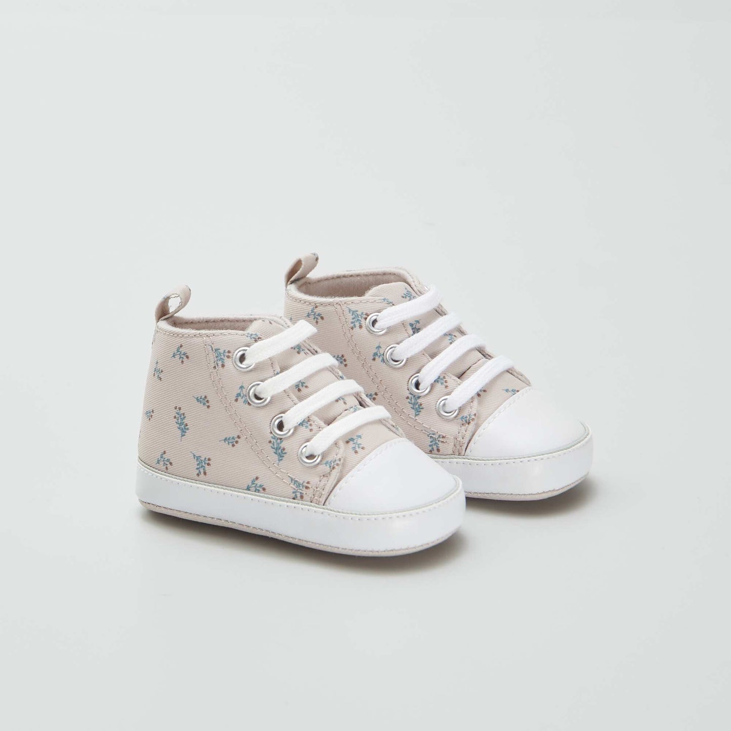 Zapatillas altas de tela BEIGE