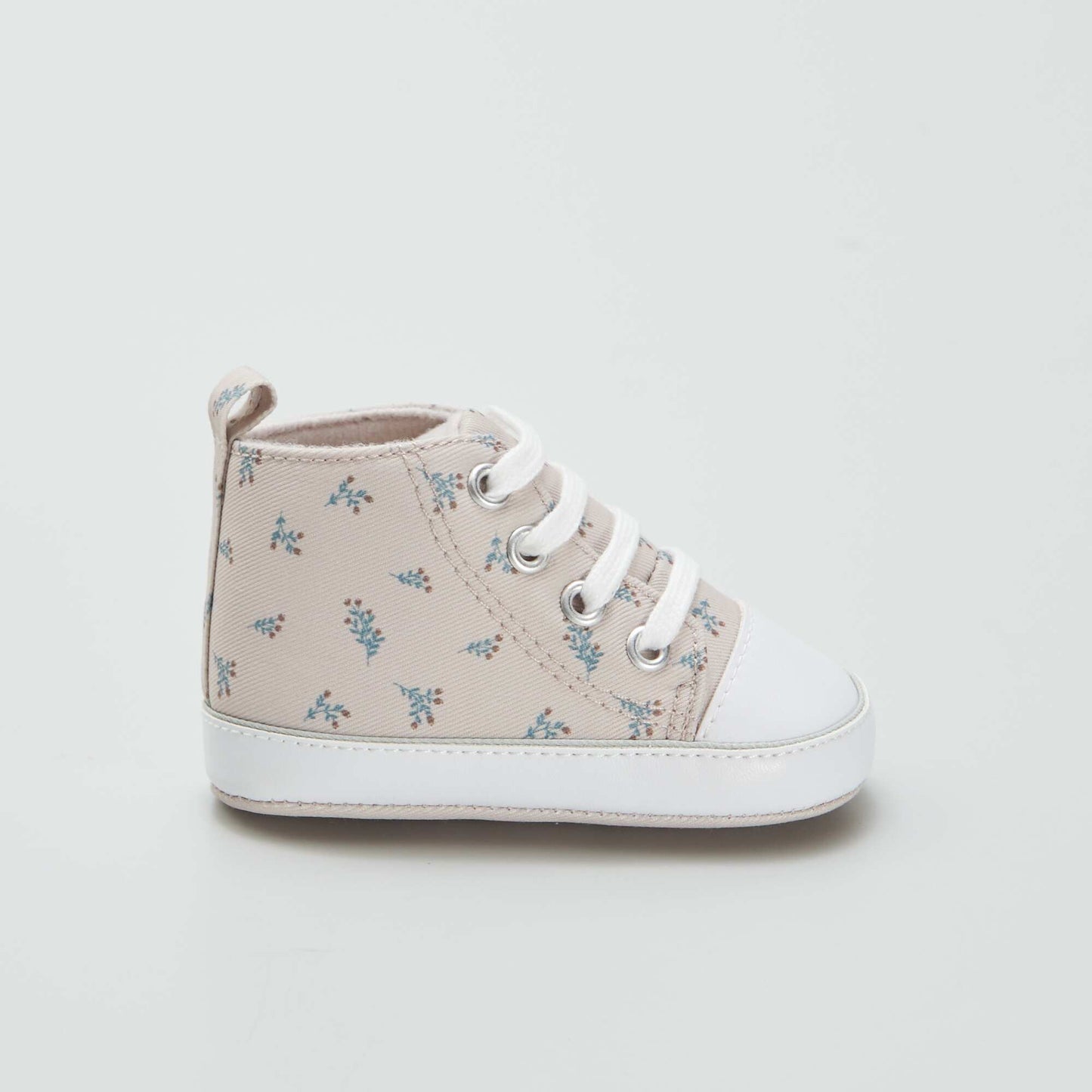 Zapatillas altas de tela BEIGE