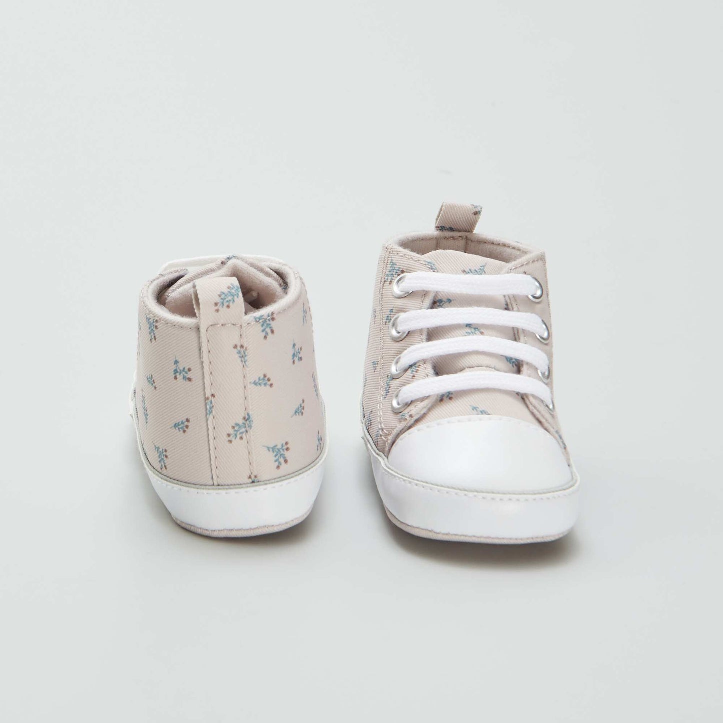 Zapatillas altas de tela BEIGE