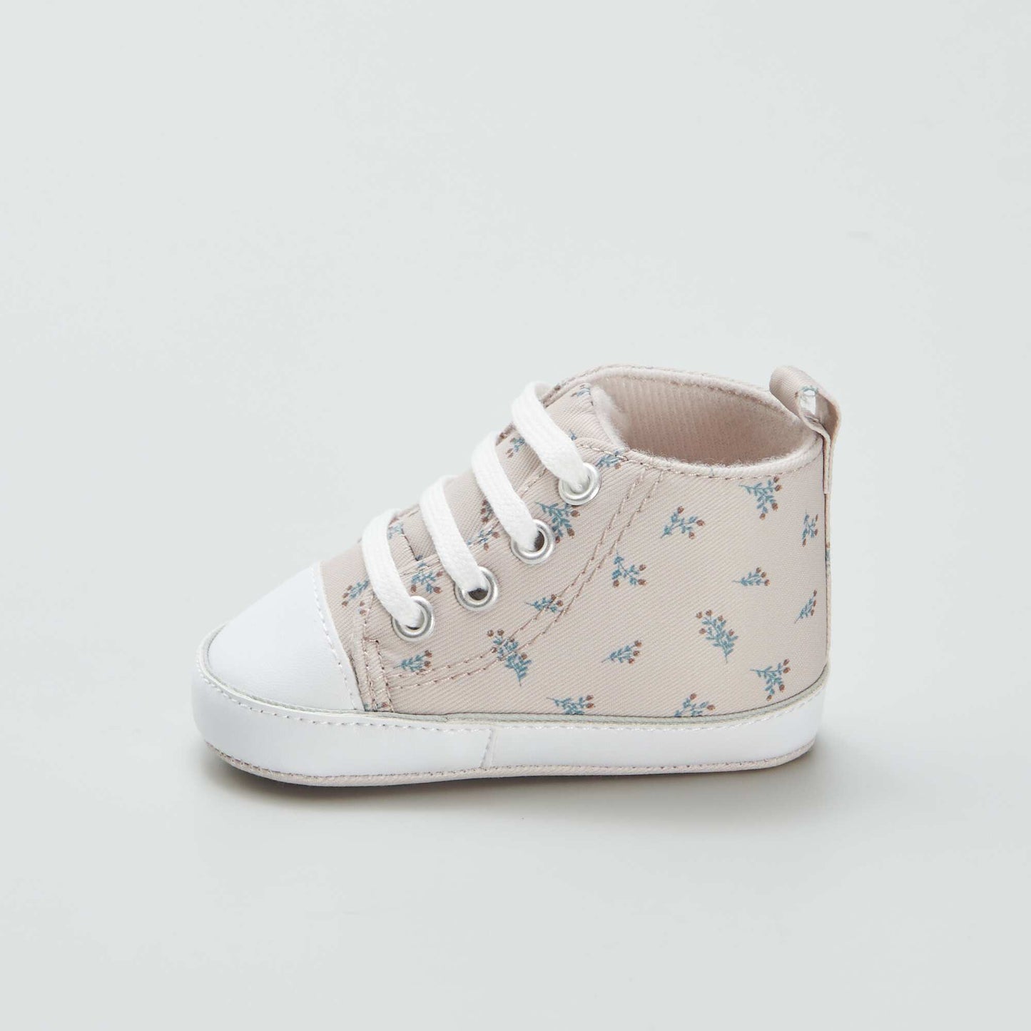 Zapatillas altas de tela BEIGE