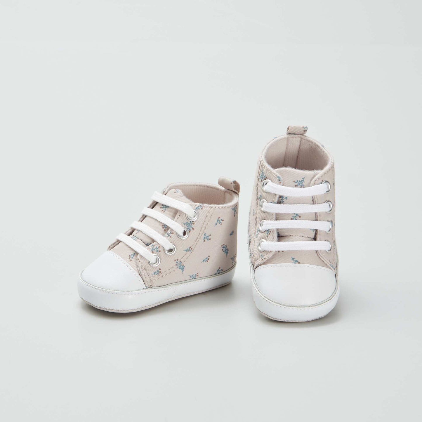 Zapatillas altas de tela BEIGE