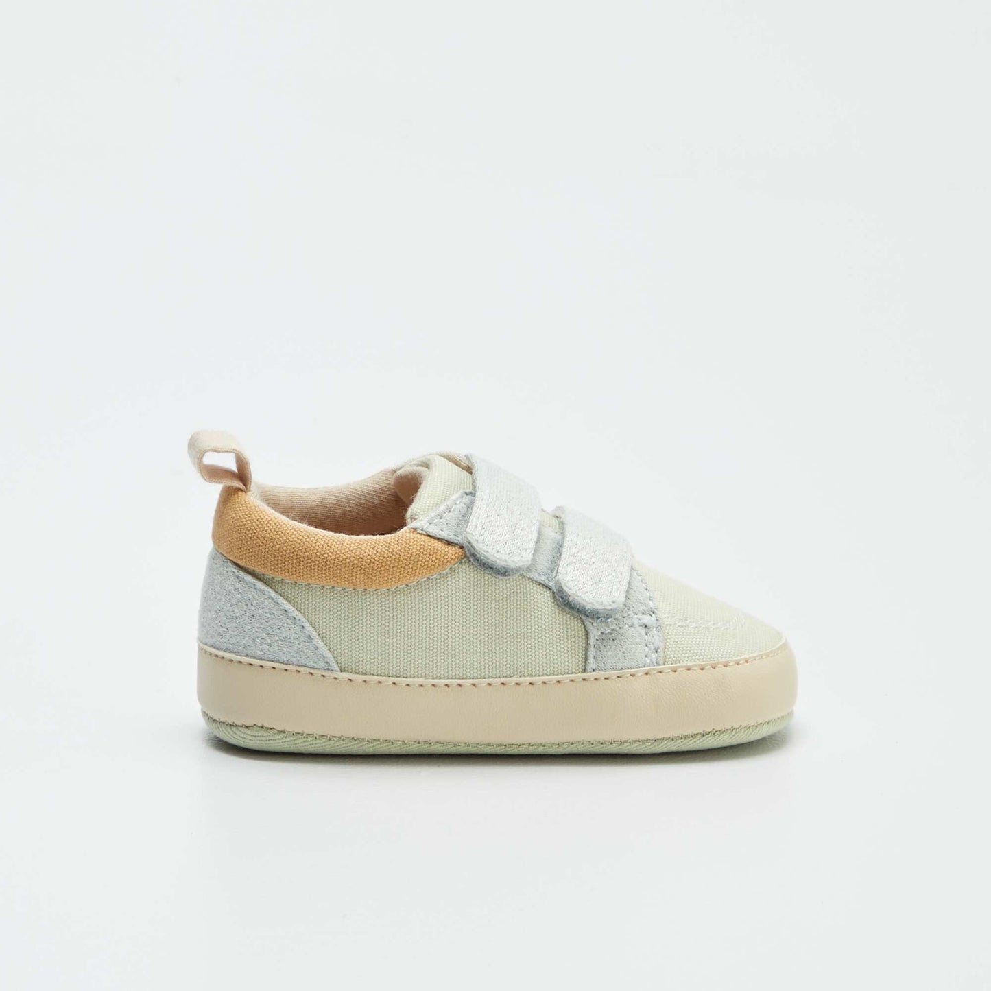 Zapatillas bajas de tela con velcro AZUL