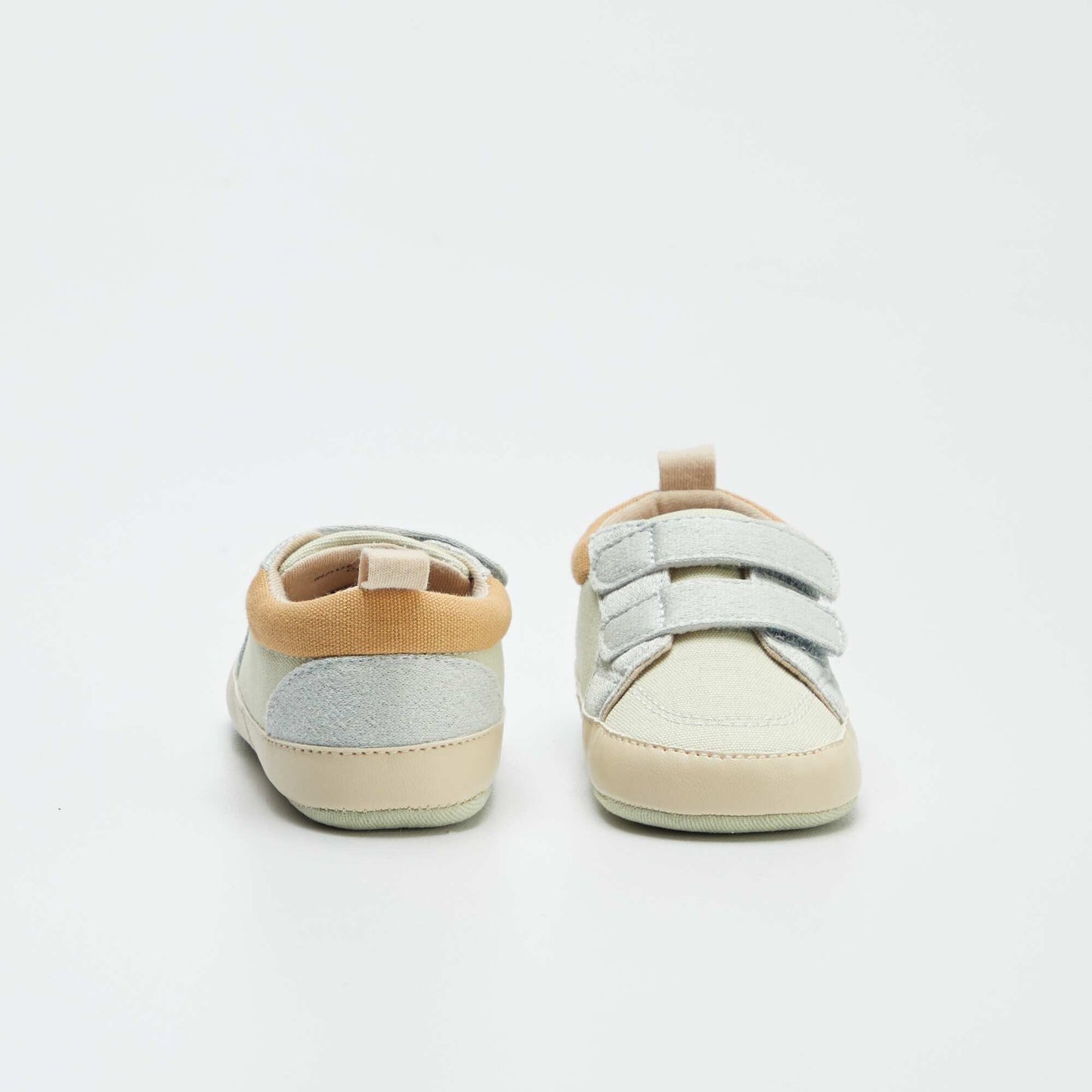 Zapatillas bajas de tela con velcro AZUL