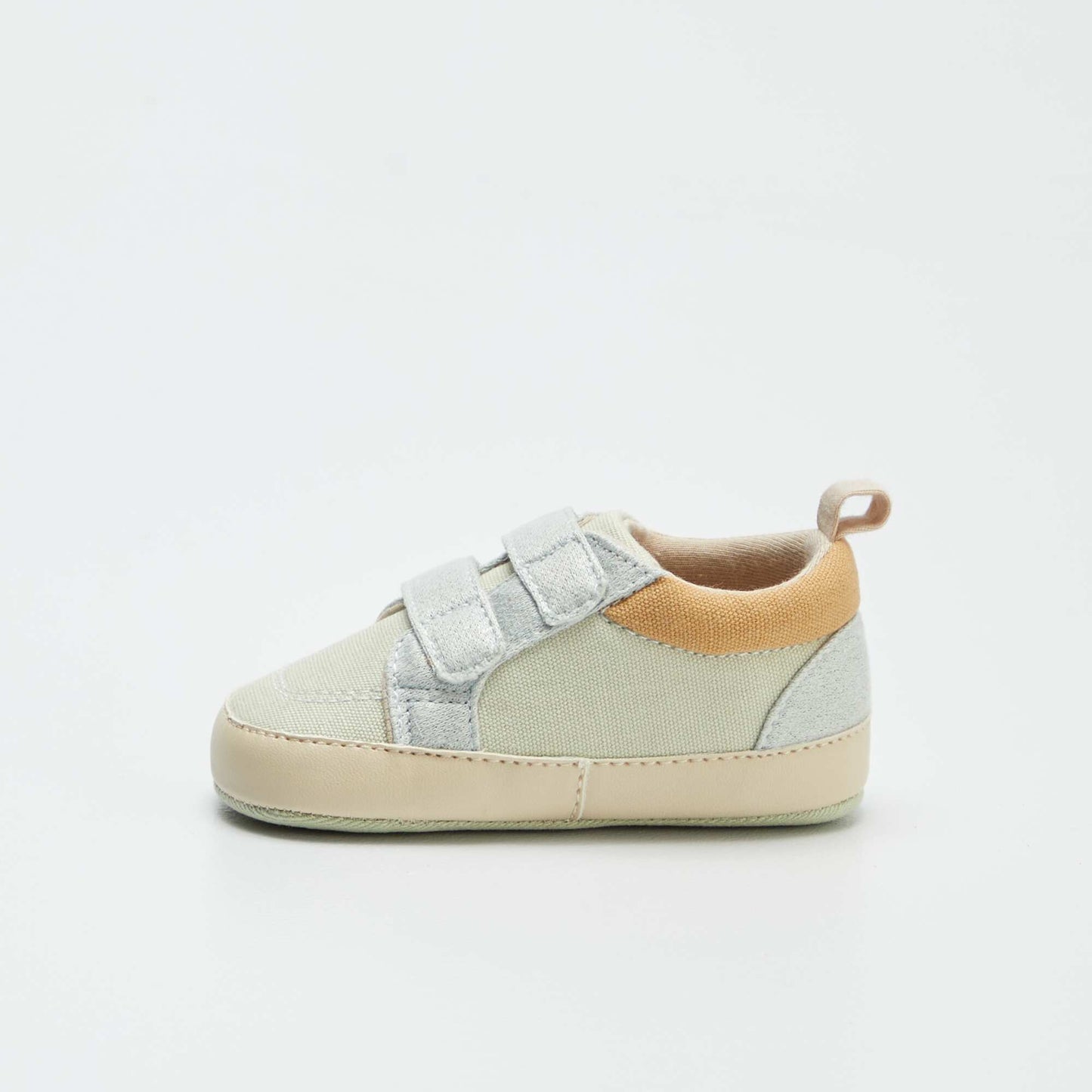 Zapatillas bajas de tela con velcro AZUL