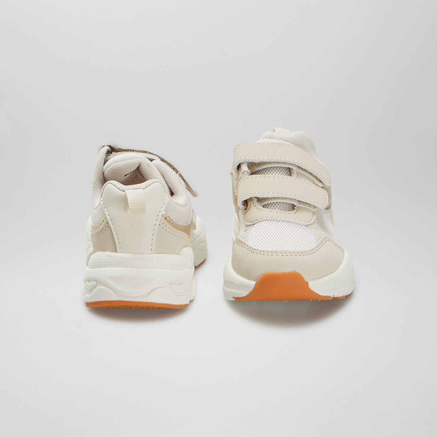 Zapatillas de material sintético y malla BEIGE