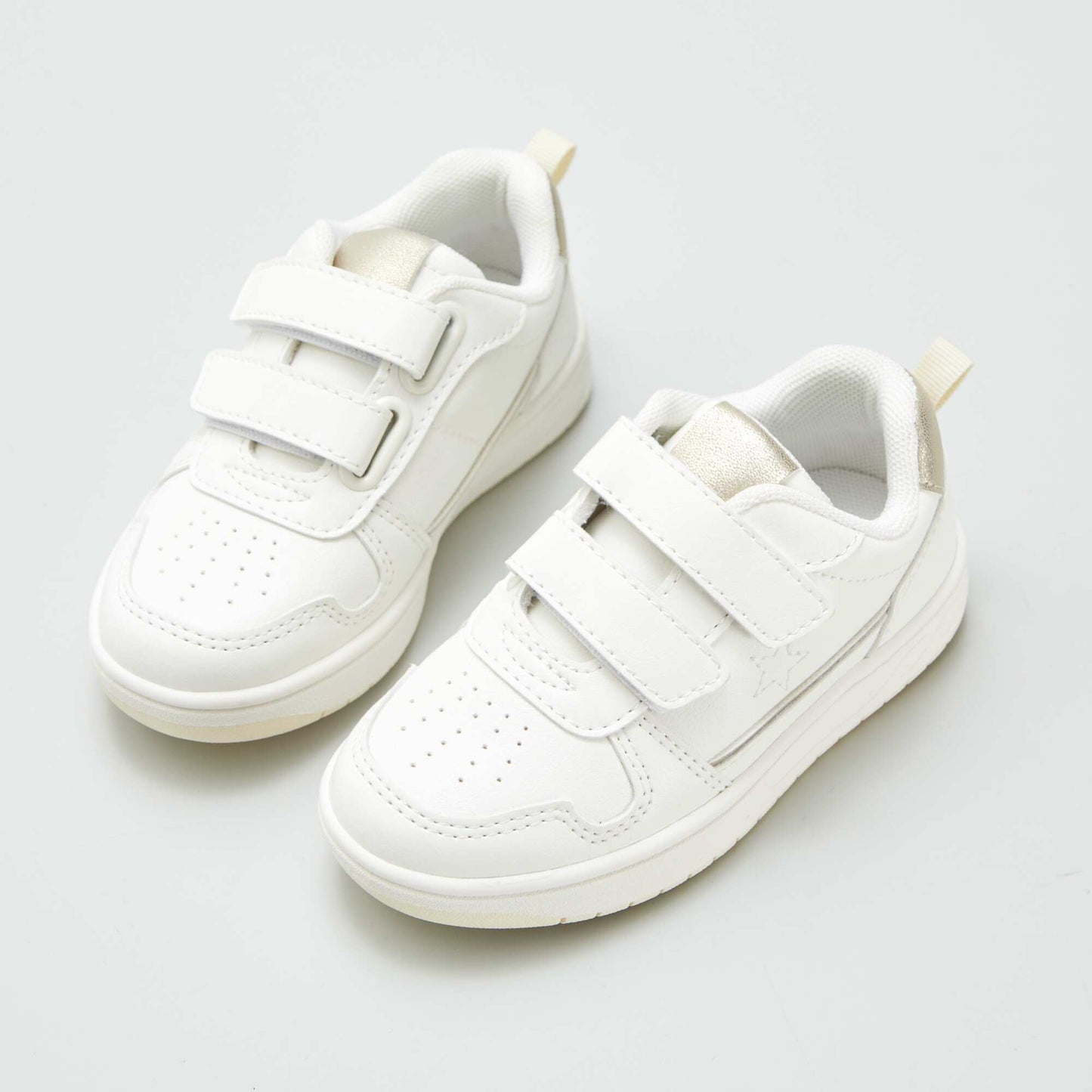 Zapatillas deportivas bajas con velcros BLANCO