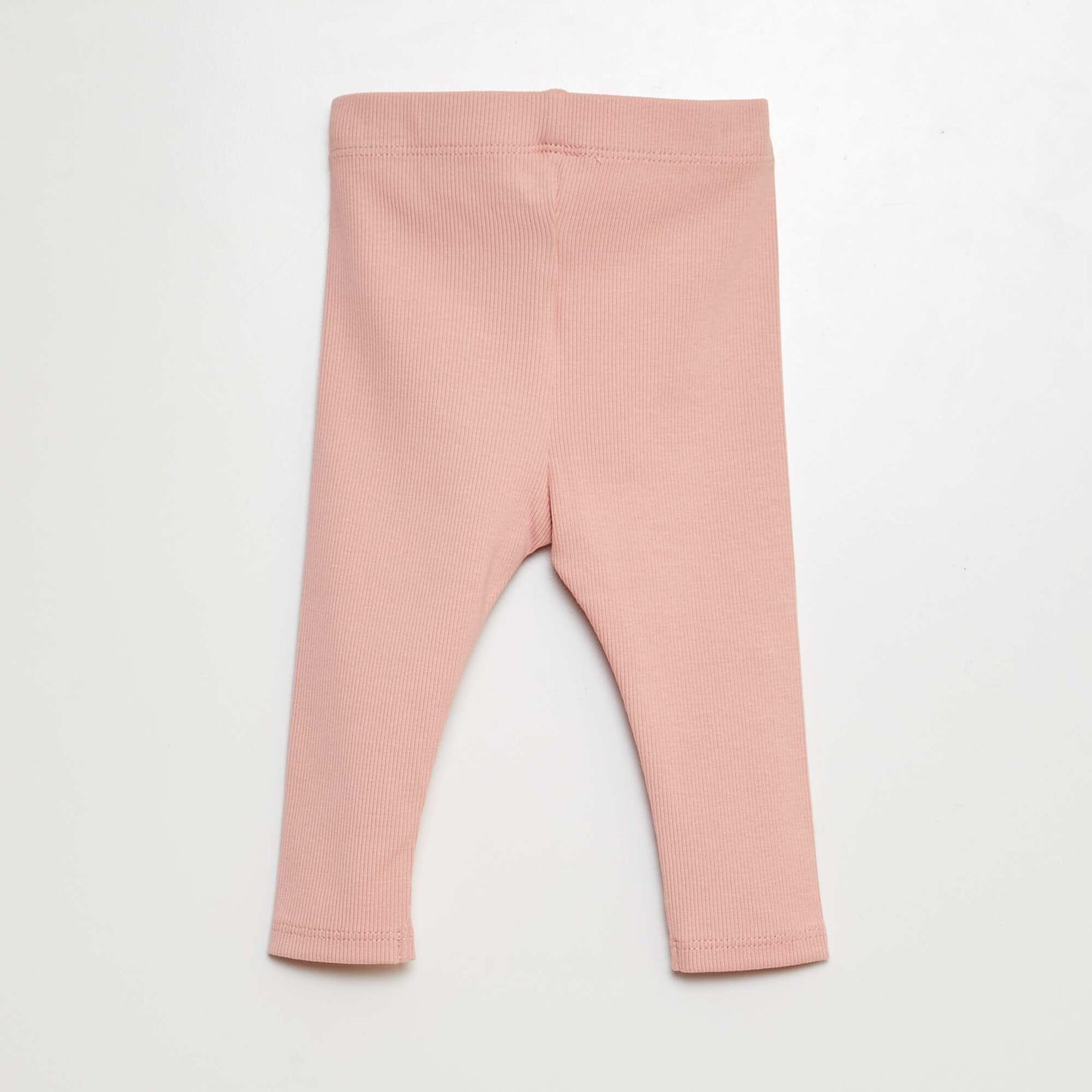 Legging de canalé con botones ROSA