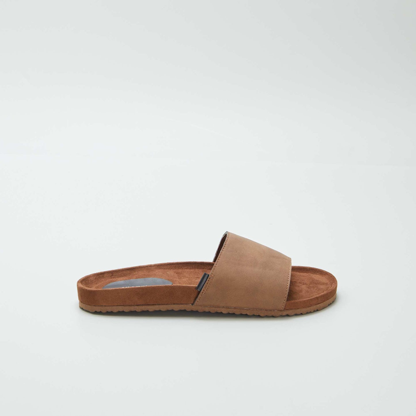 Chanclas en dos materiales MARRON