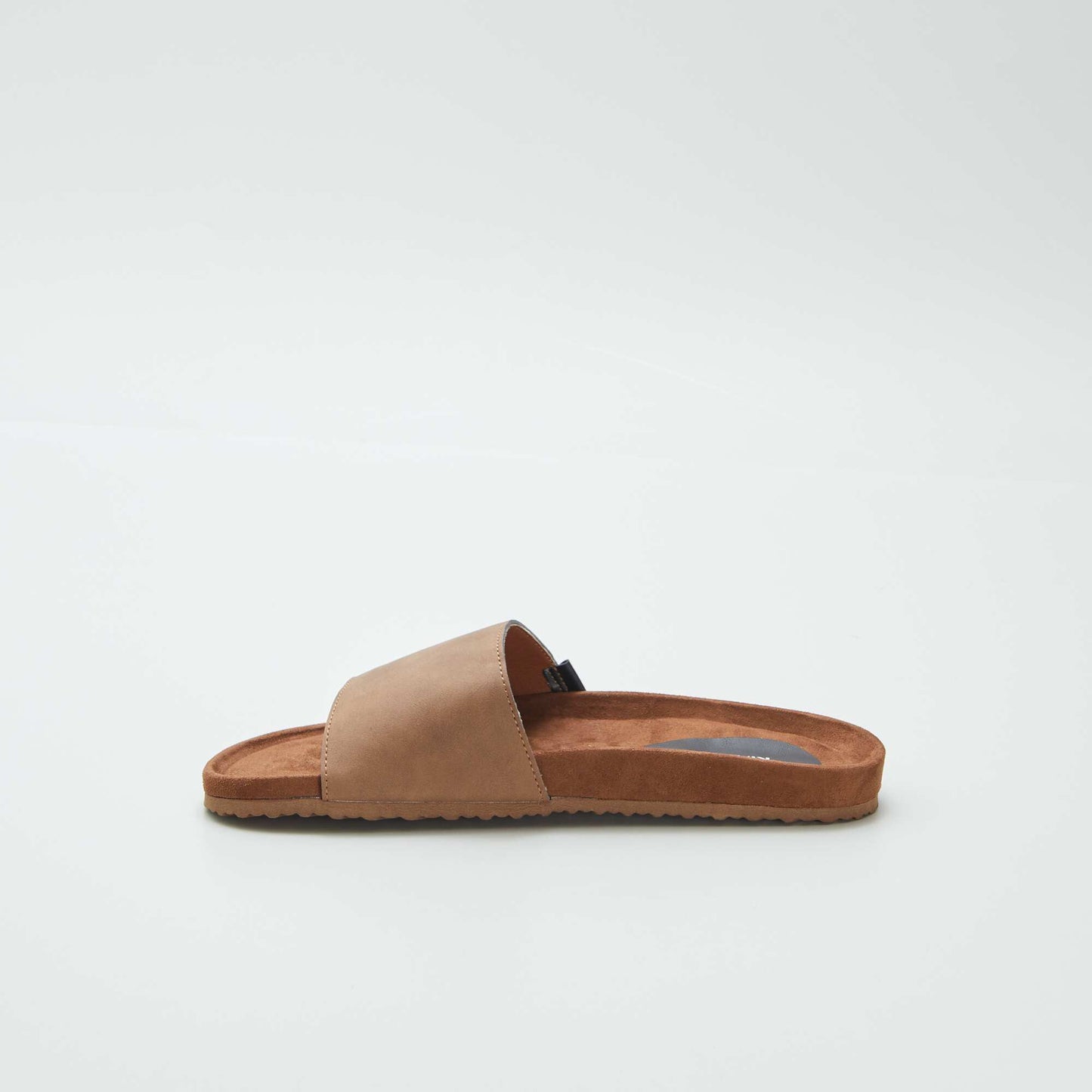 Chanclas en dos materiales MARRON