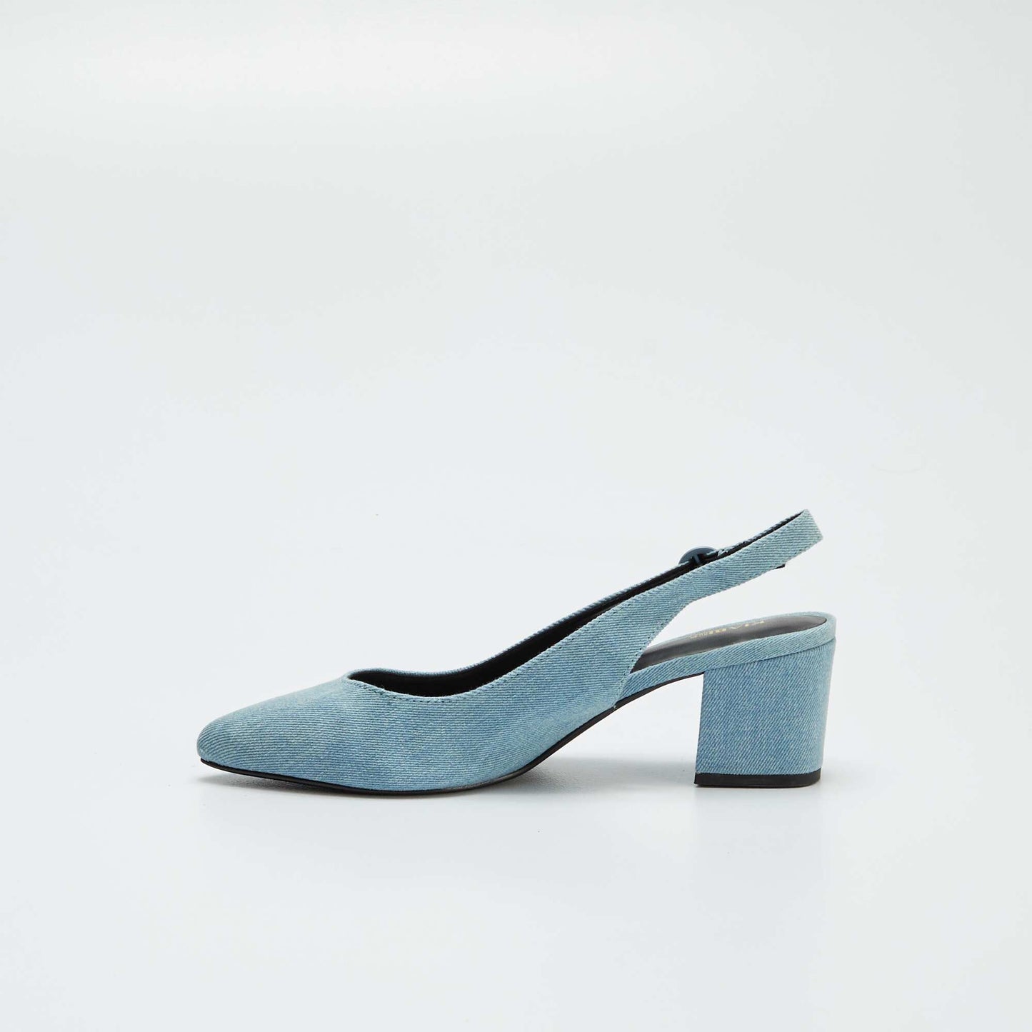 Zapatos de tacón abiertos de punta fina AZUL