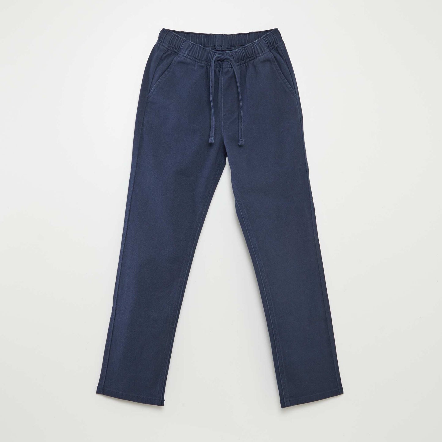 Pantalón regular liso AZUL