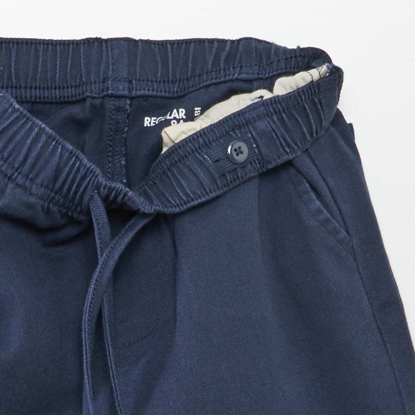 Pantalón regular liso AZUL