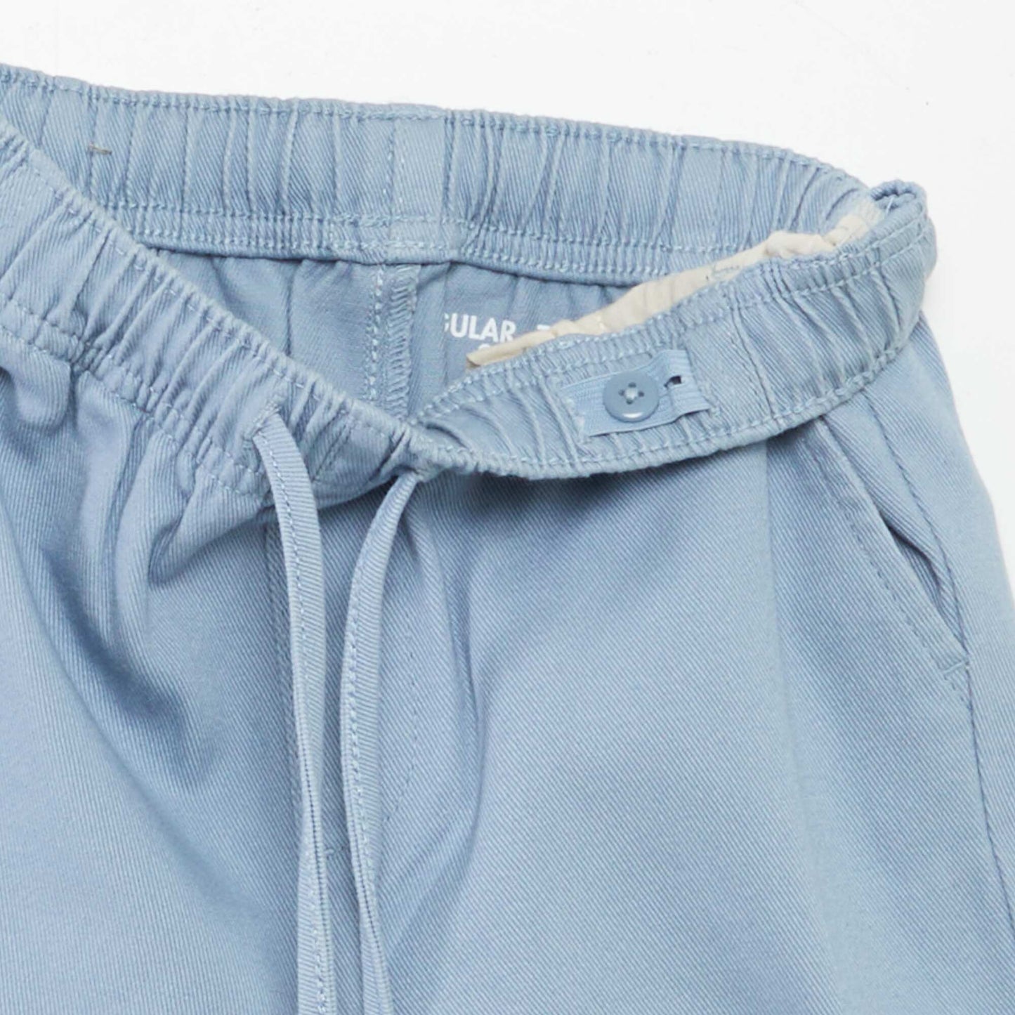 Pantalón regular liso AZUL