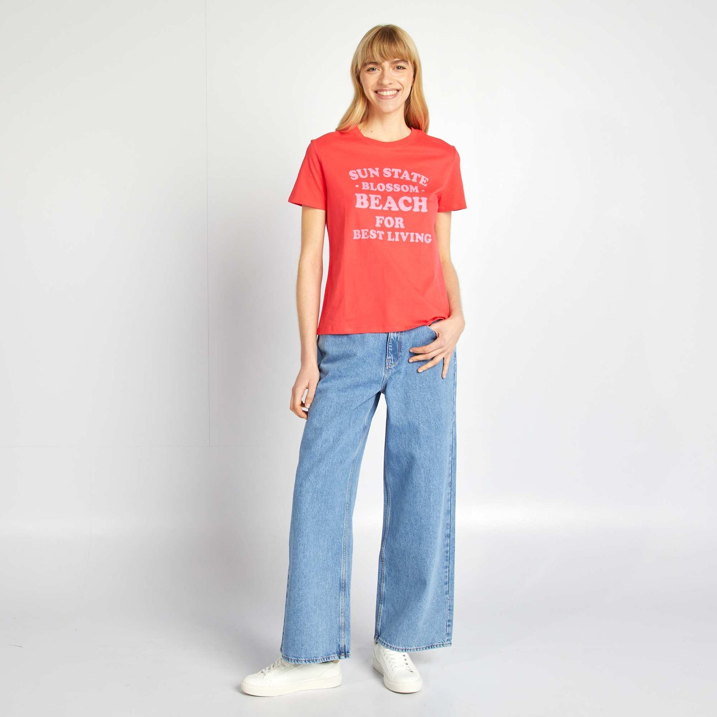 Camiseta estampada ROJO