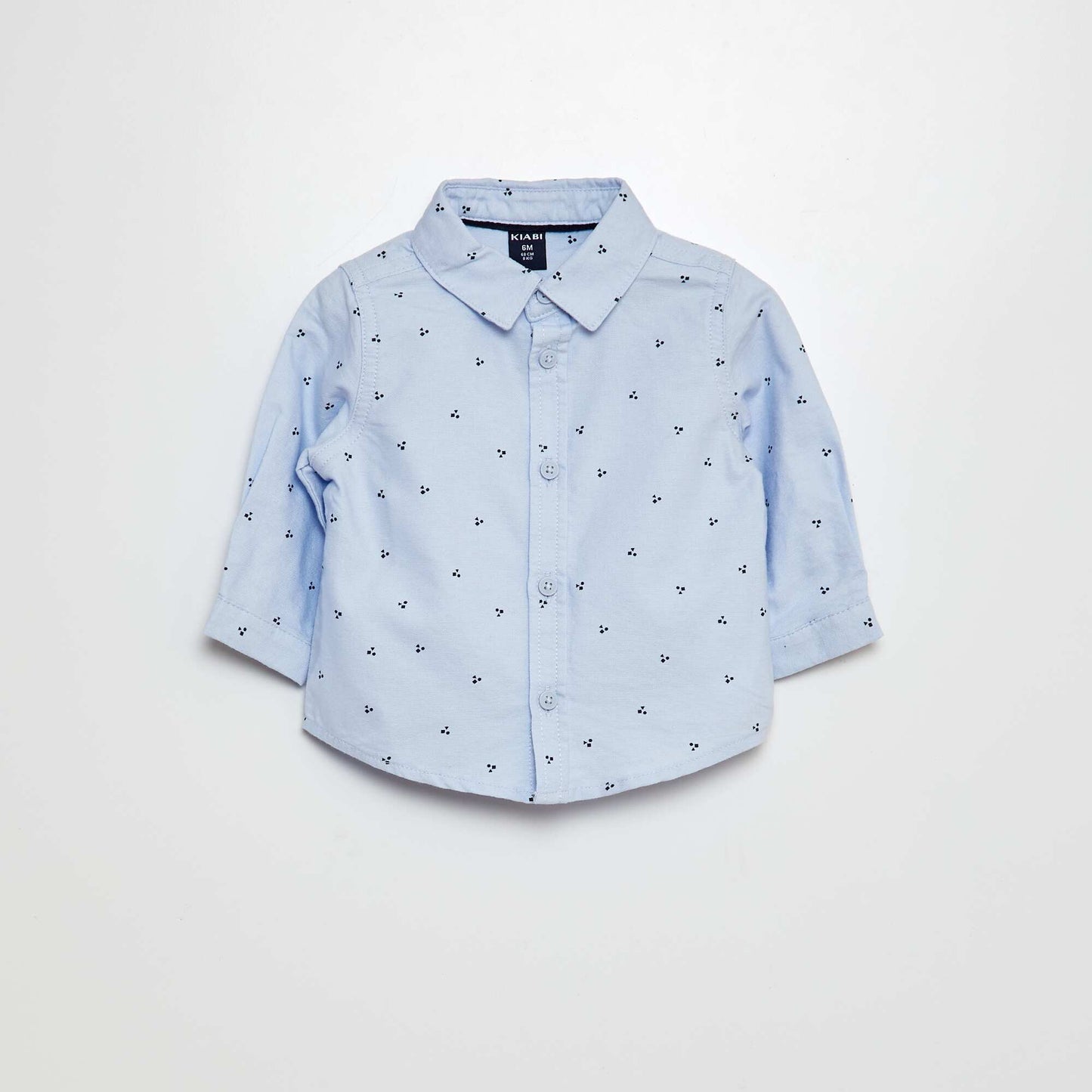 Conjunto con camisa Oxford + enterito de sarga - 2 piezas AZUL