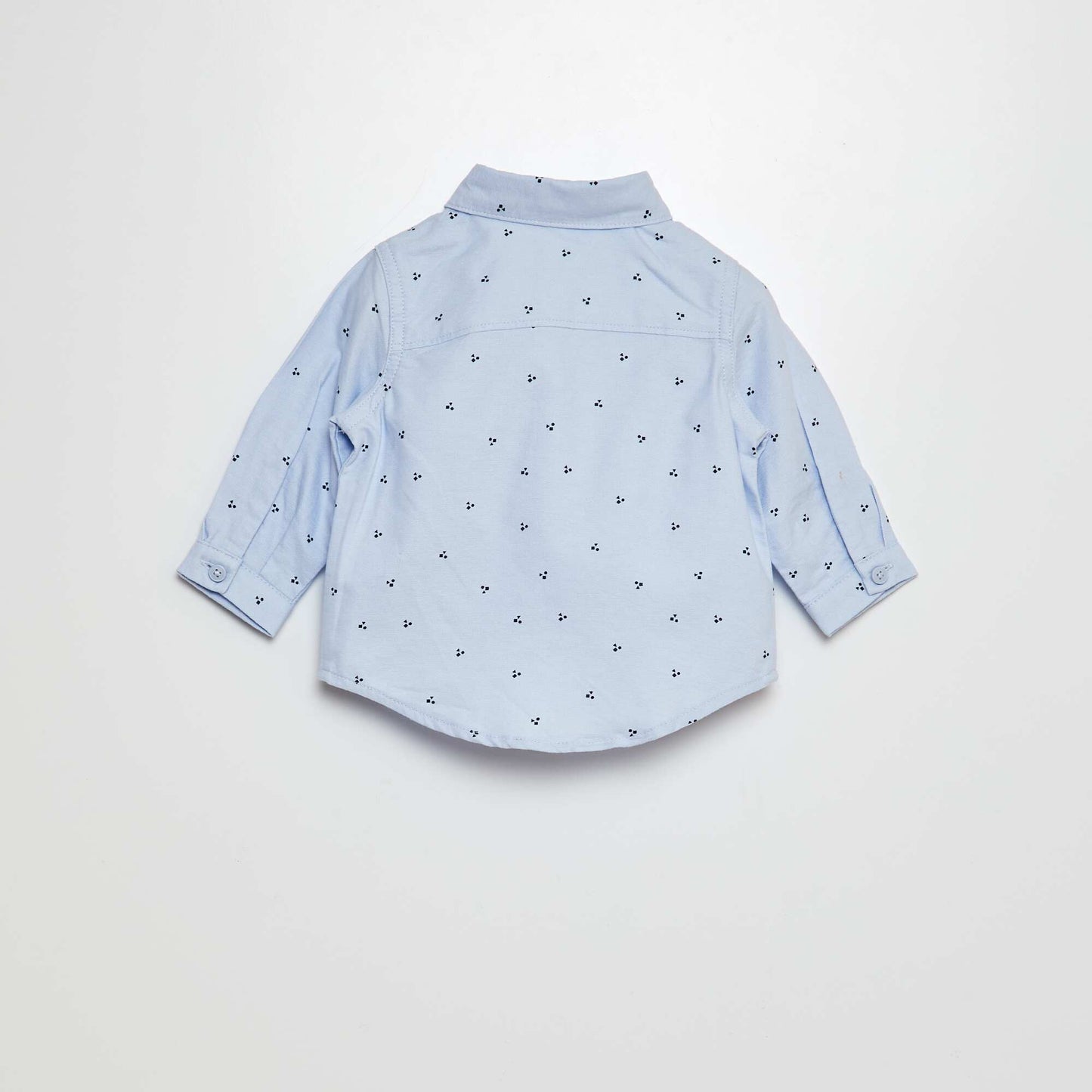 Conjunto con camisa Oxford + enterito de sarga - 2 piezas AZUL
