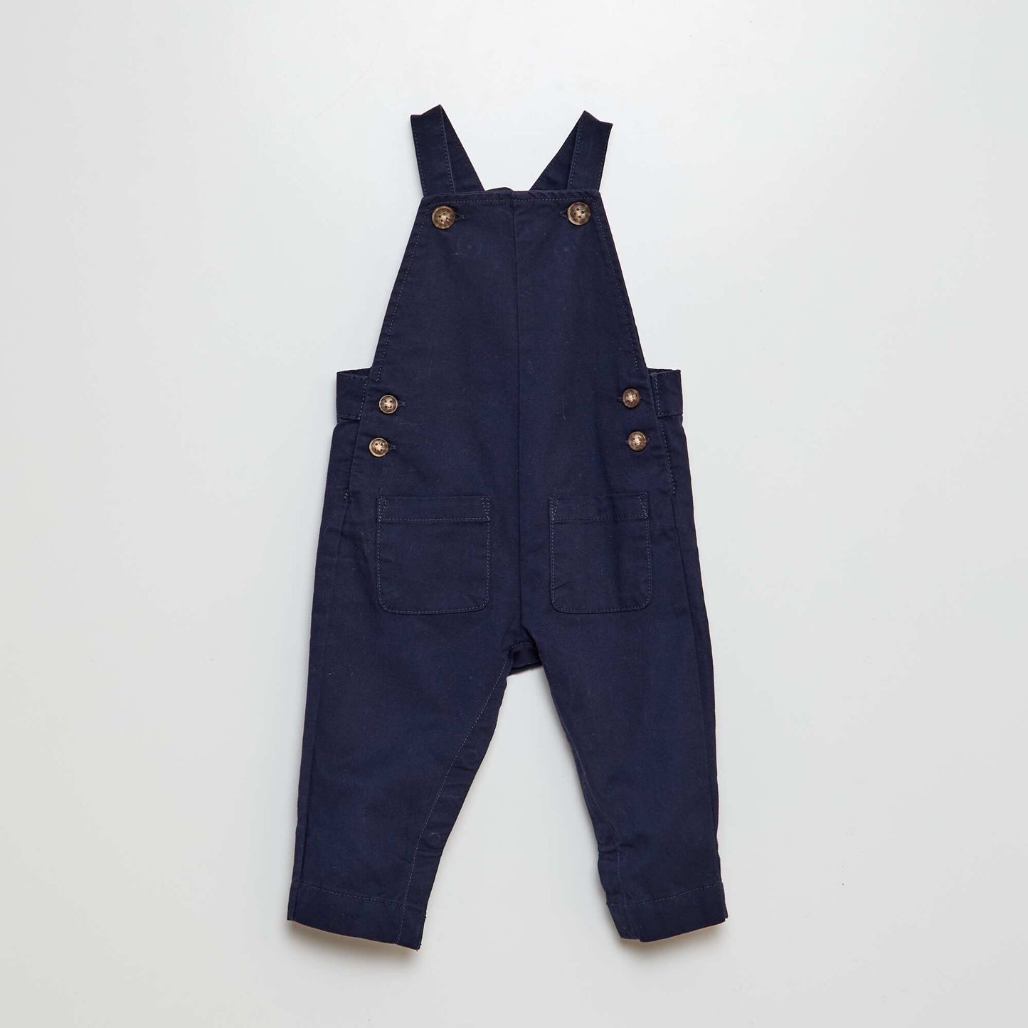 Conjunto con camisa Oxford + enterito de sarga - 2 piezas AZUL
