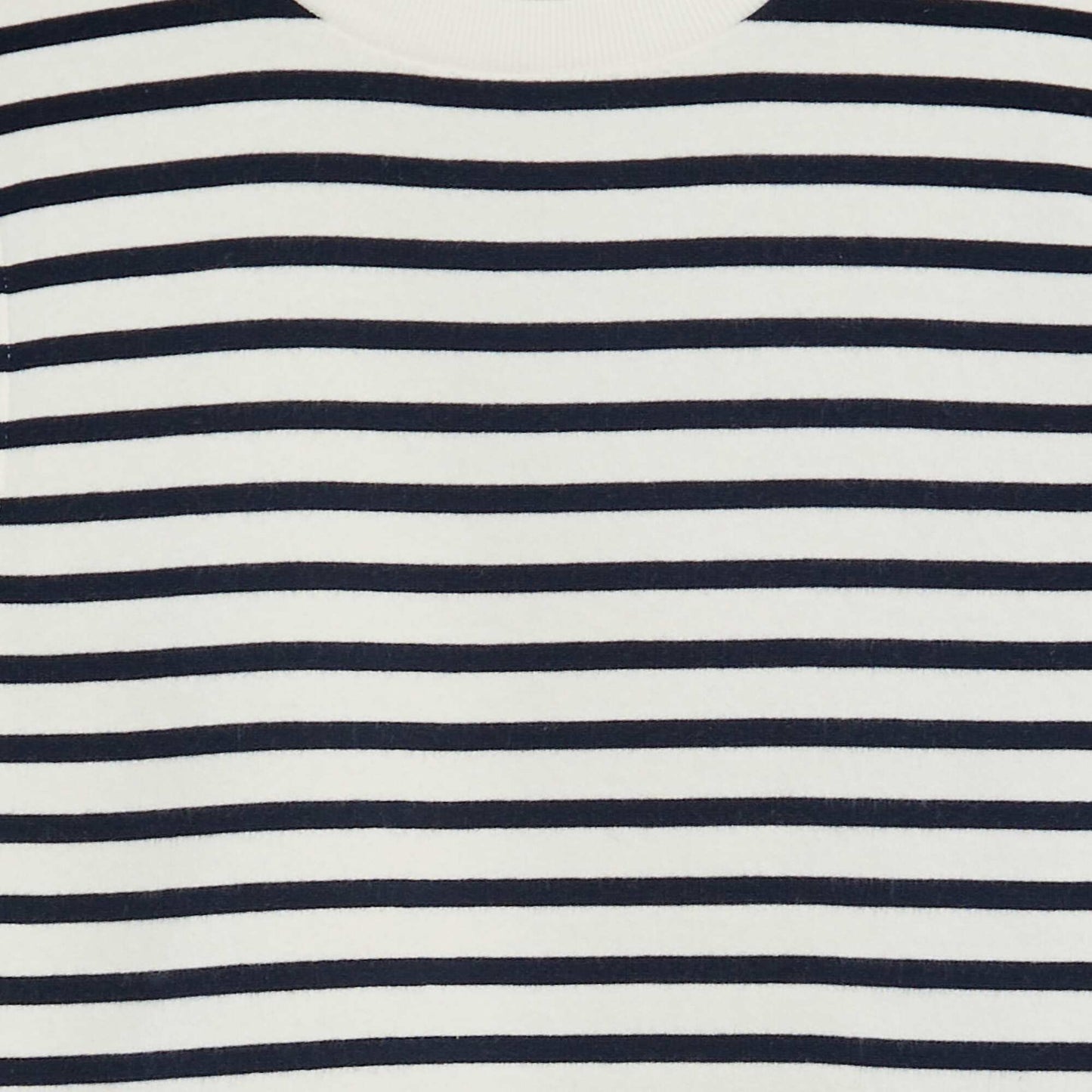 Buzo estampada con cuello redondo AZUL