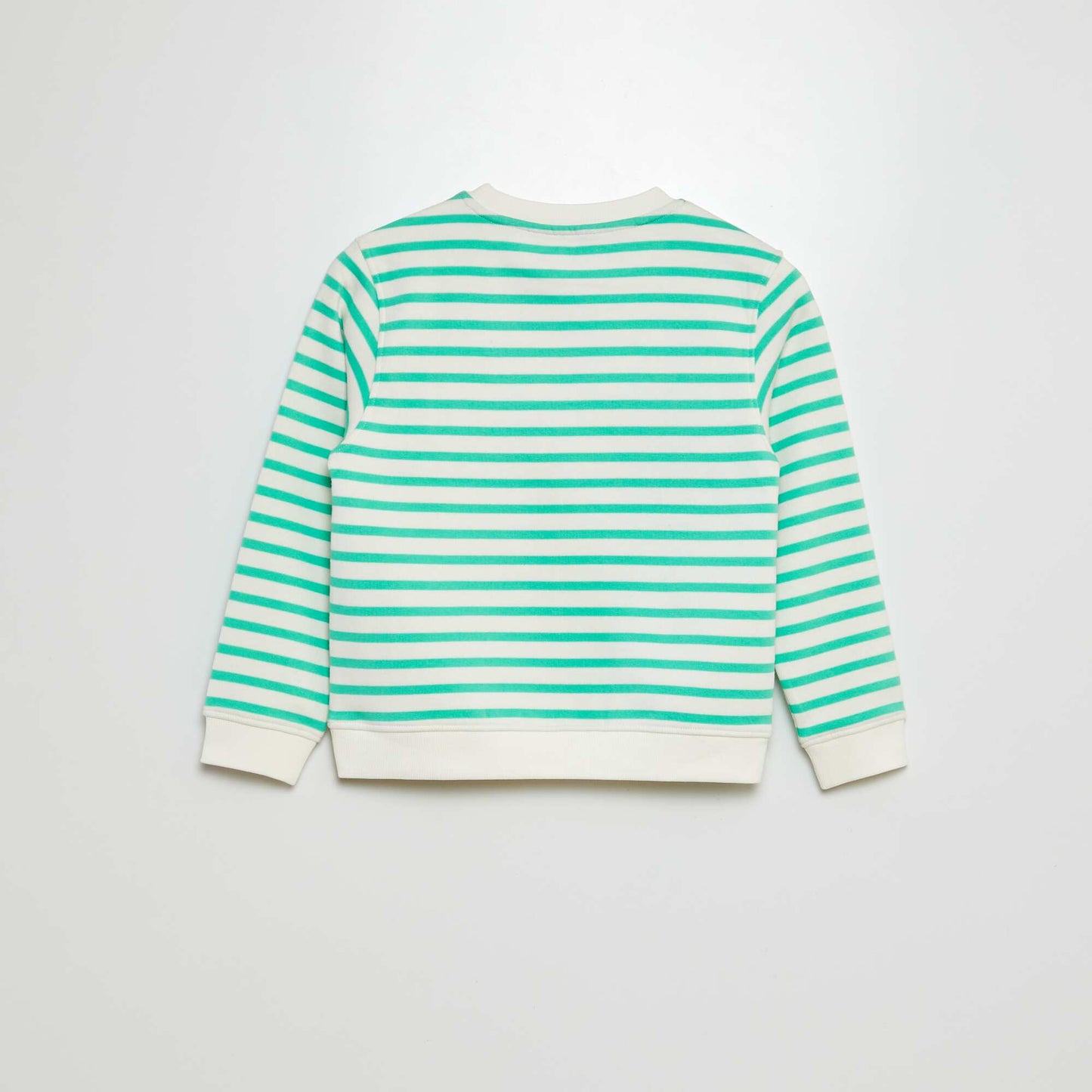 Buzo estampada con cuello redondo VERDE