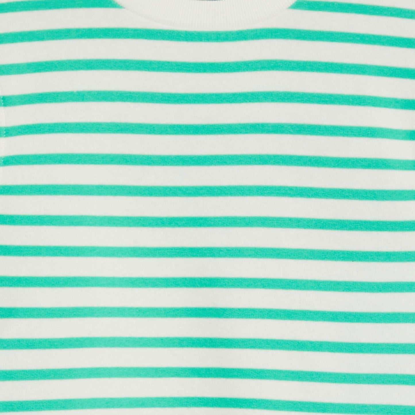 Buzo estampada con cuello redondo VERDE