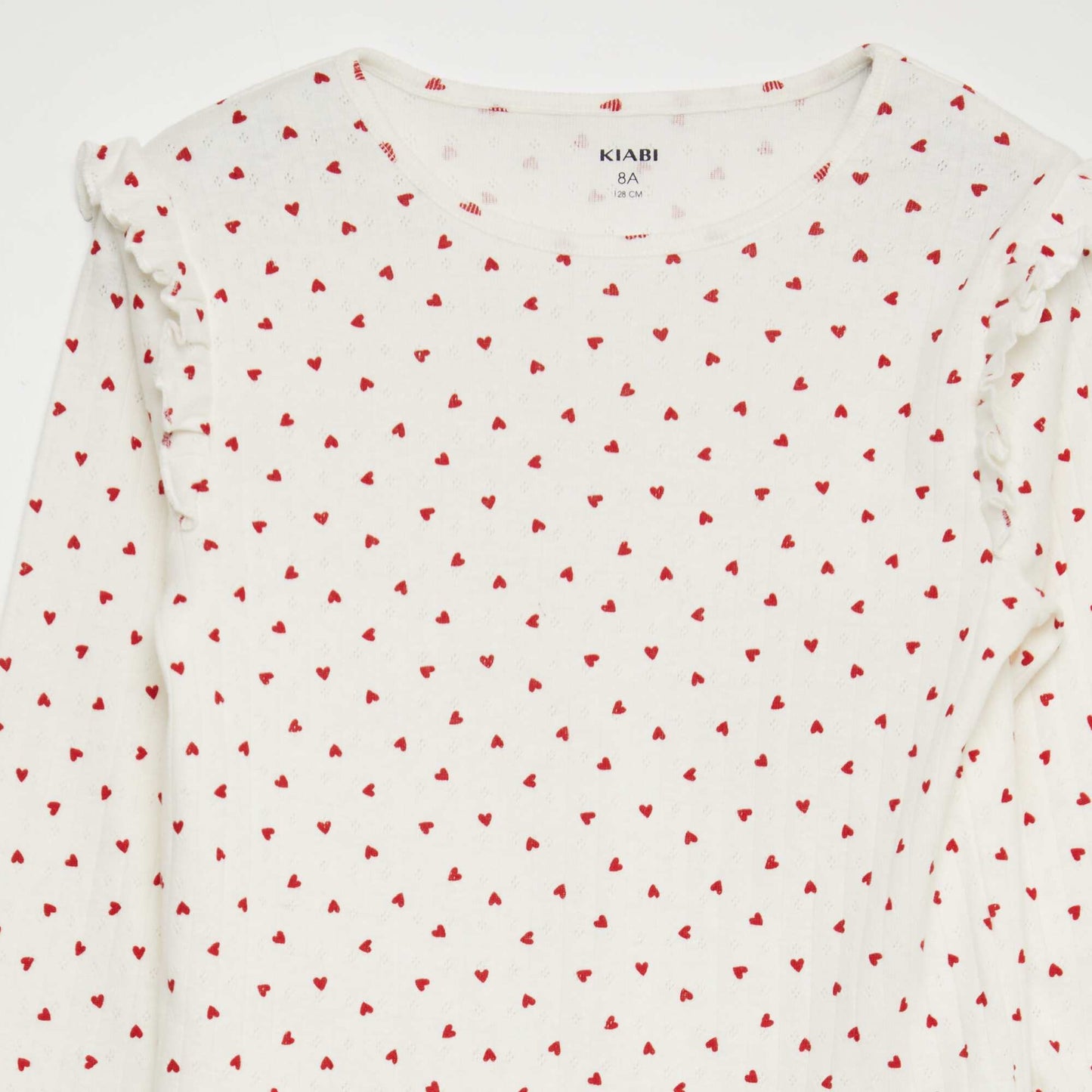 Conjunto de pijama 'corazón' - 2 piezas BLANCO