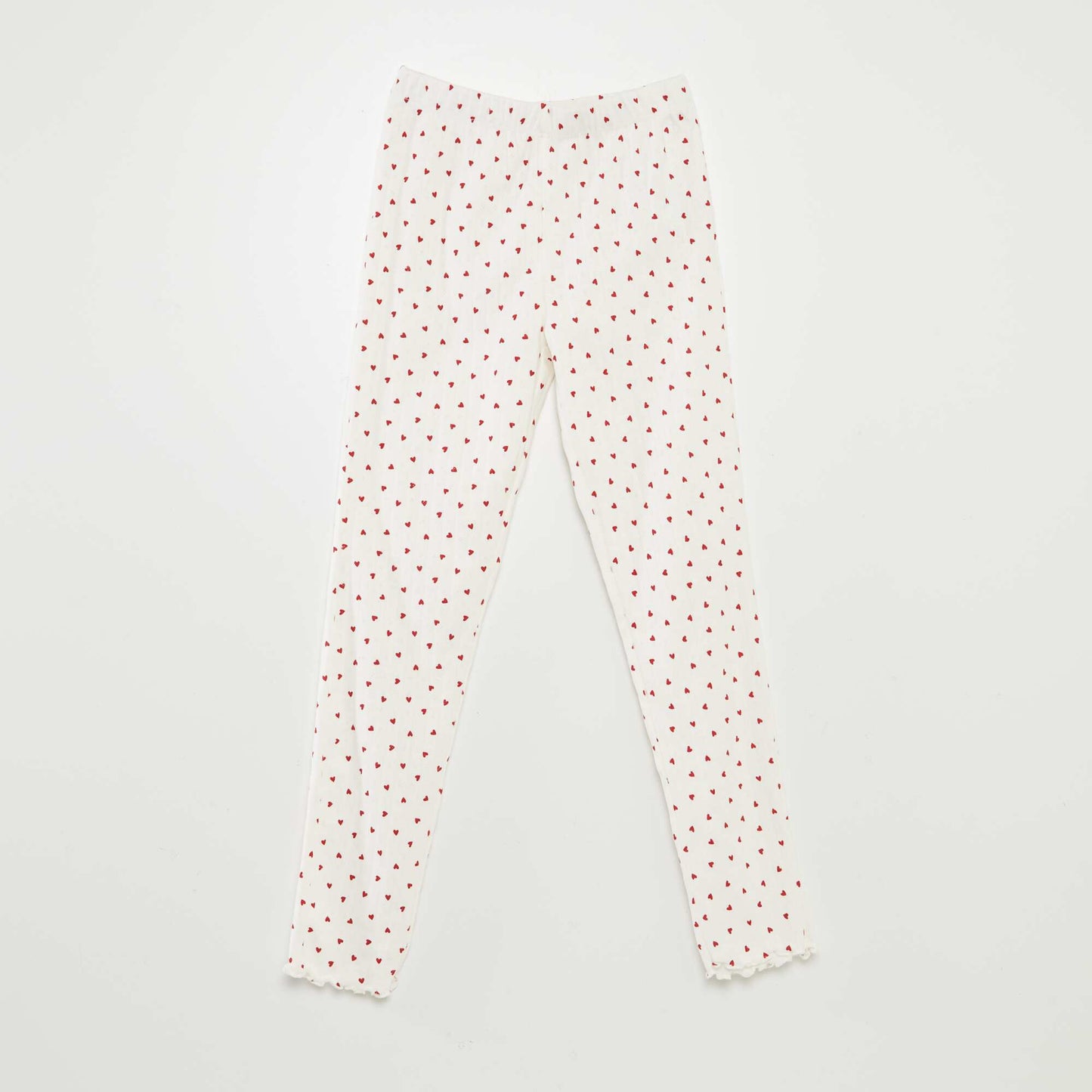 Conjunto de pijama 'corazón' - 2 piezas BLANCO