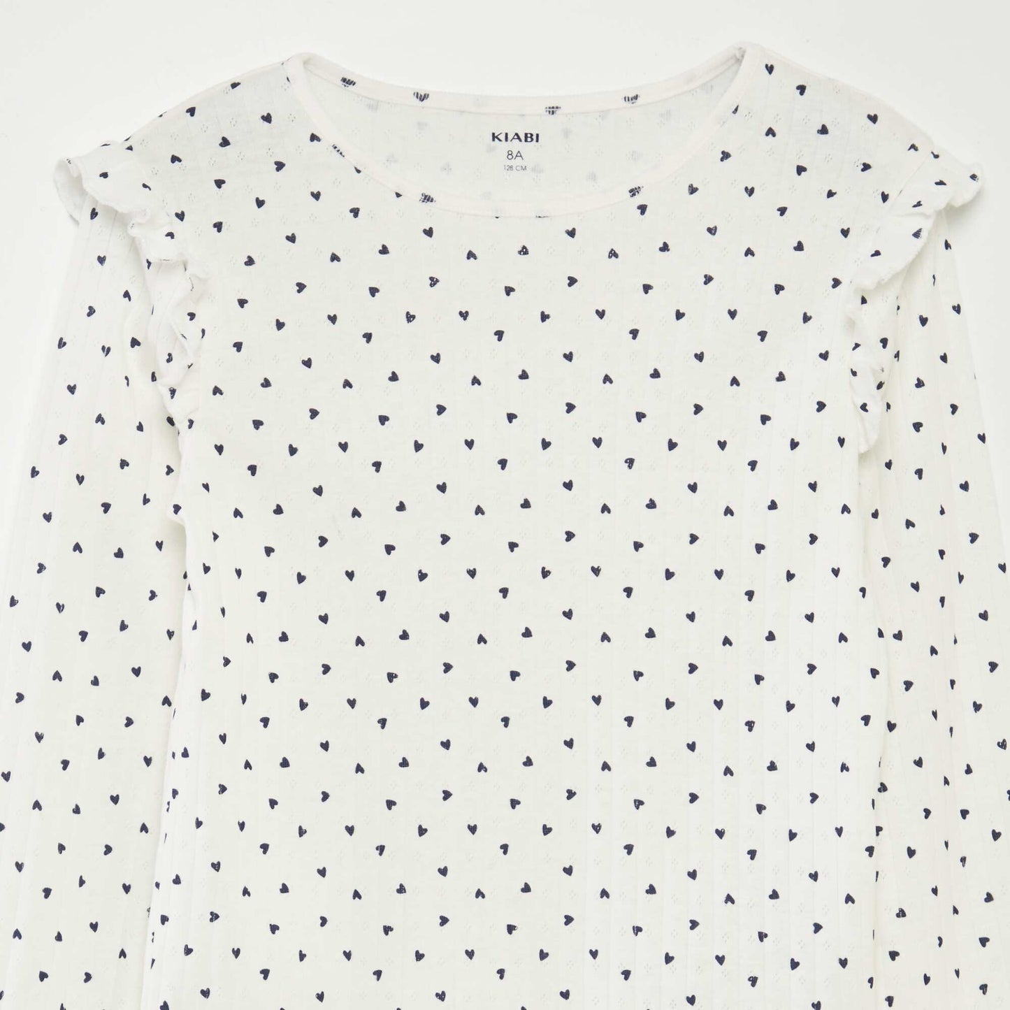 Conjunto de pijama 'corazón' - 2 piezas BLANCO